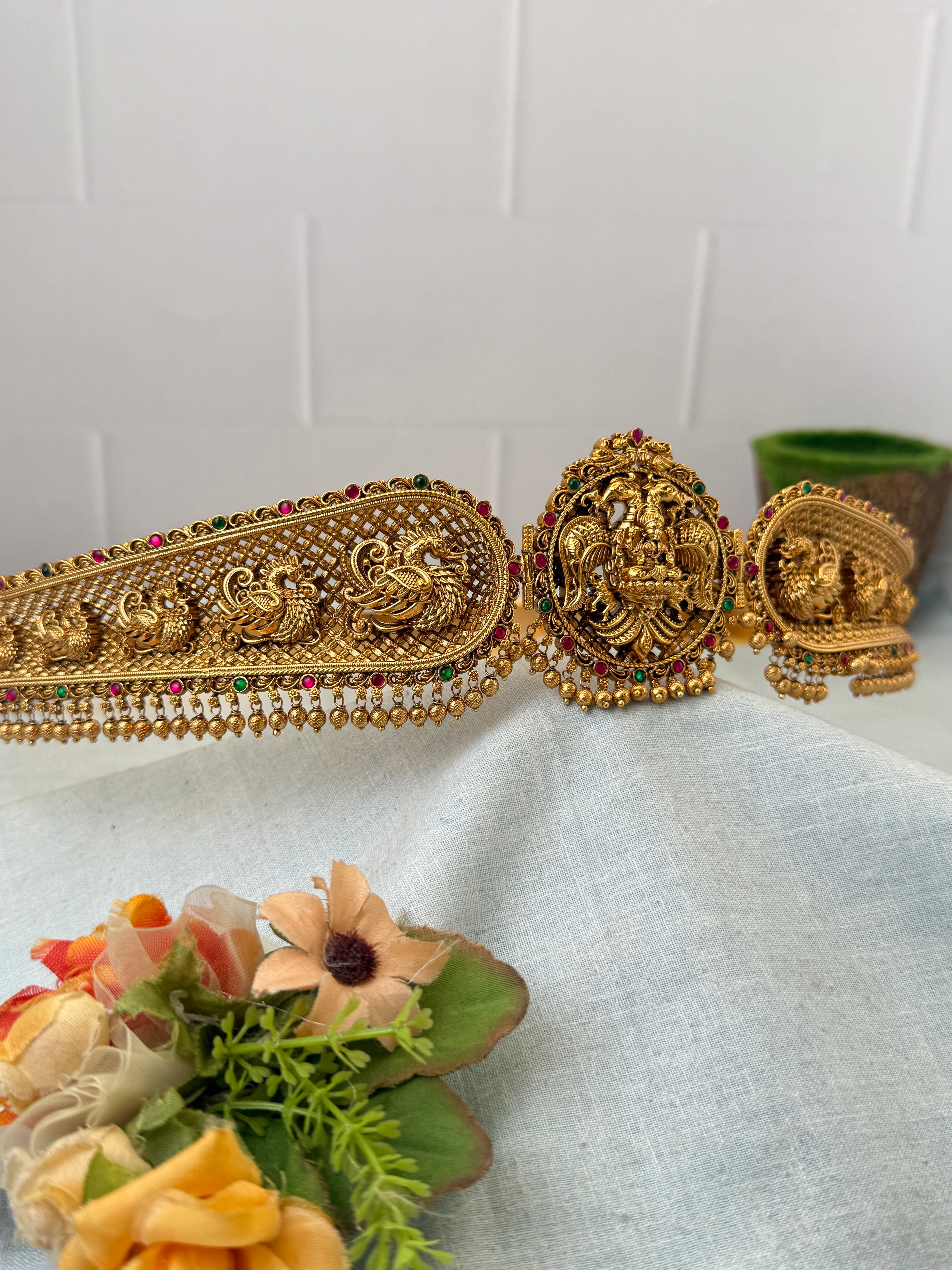 Royal Gandaberunda Peacock Kamarbandh Vaddanam 8108