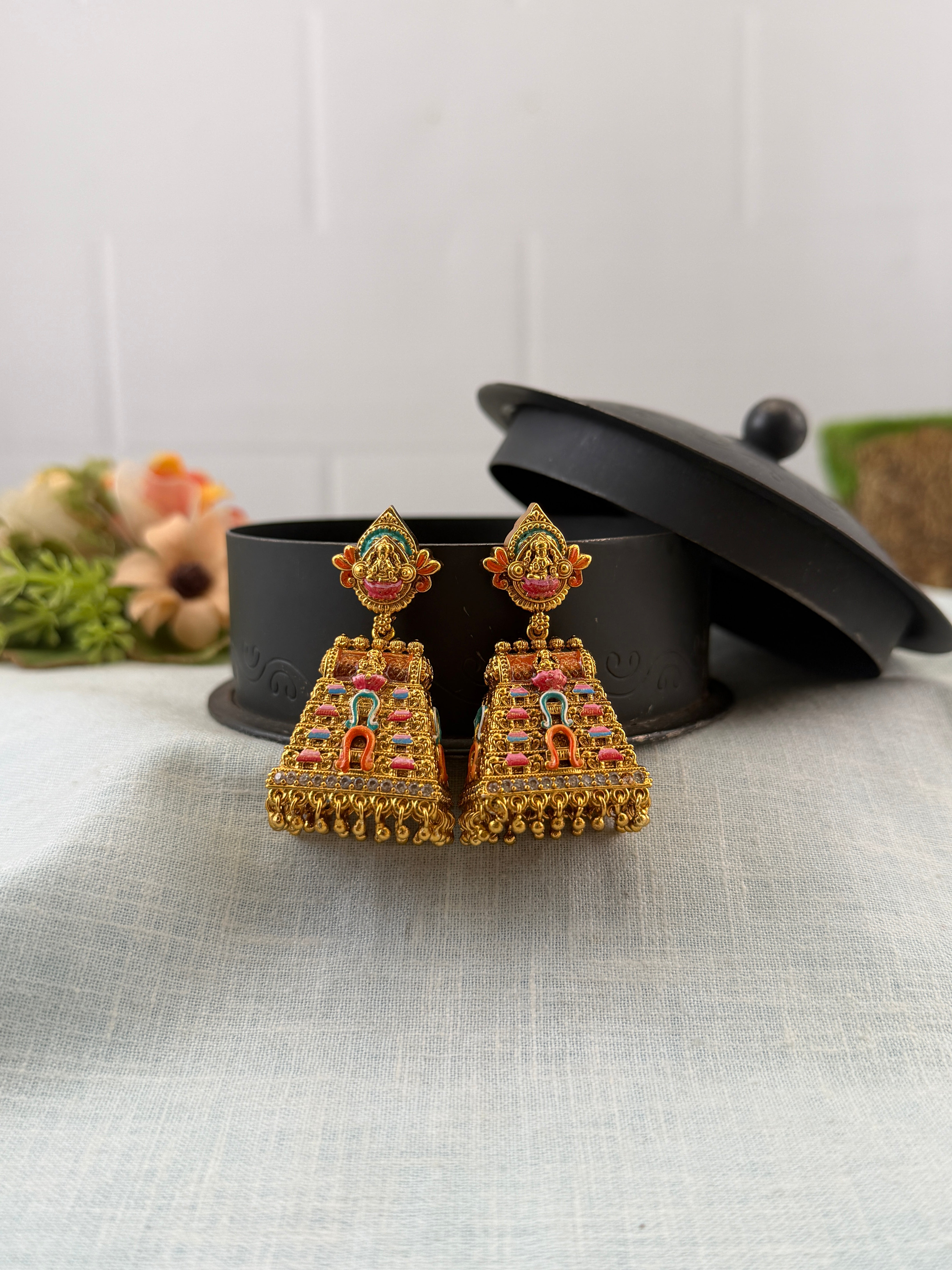 Royal Antique Jhumka Earrings 1186