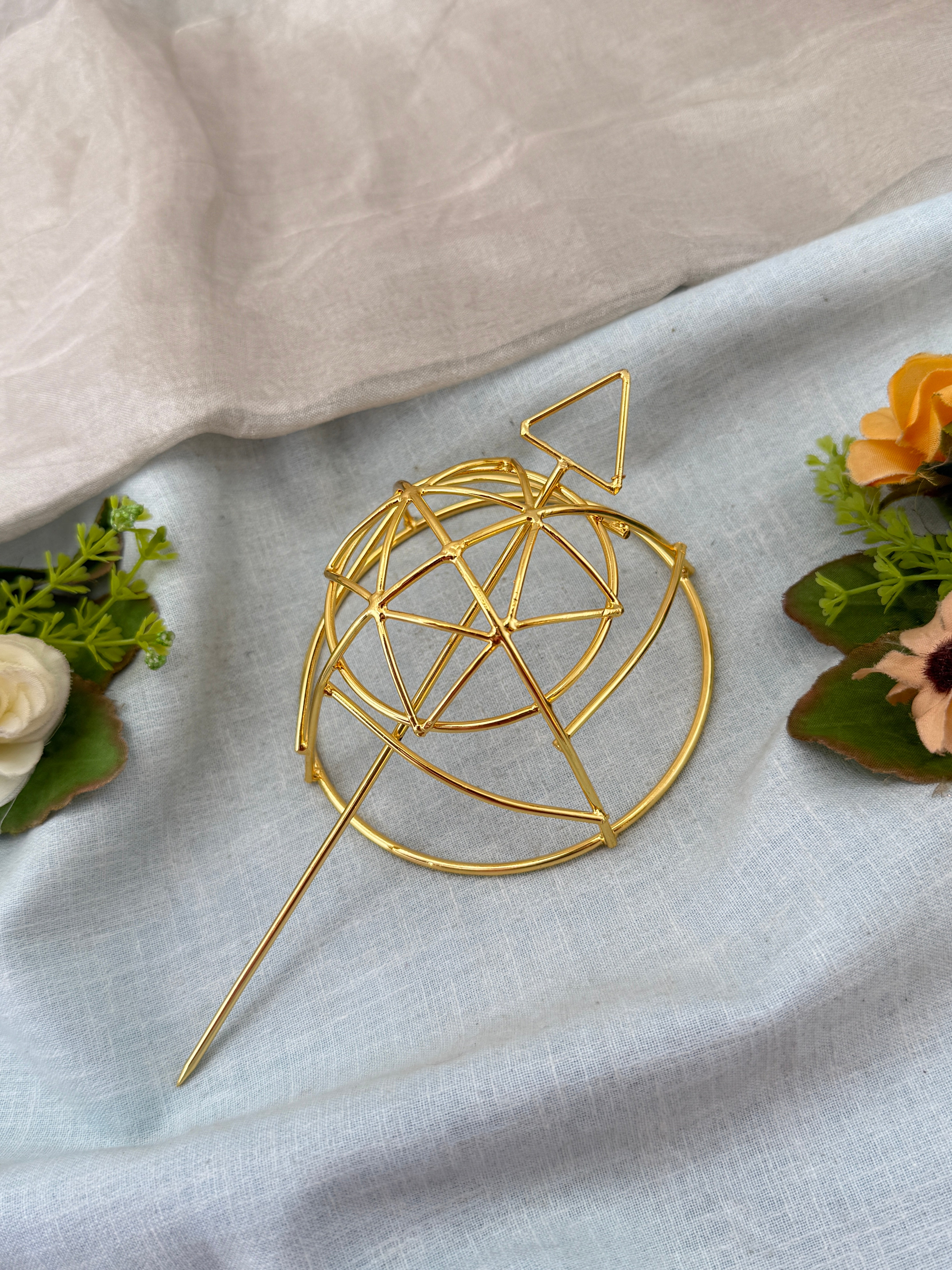 Luxurious Antique Plain Bun Cage Kuppa 0161