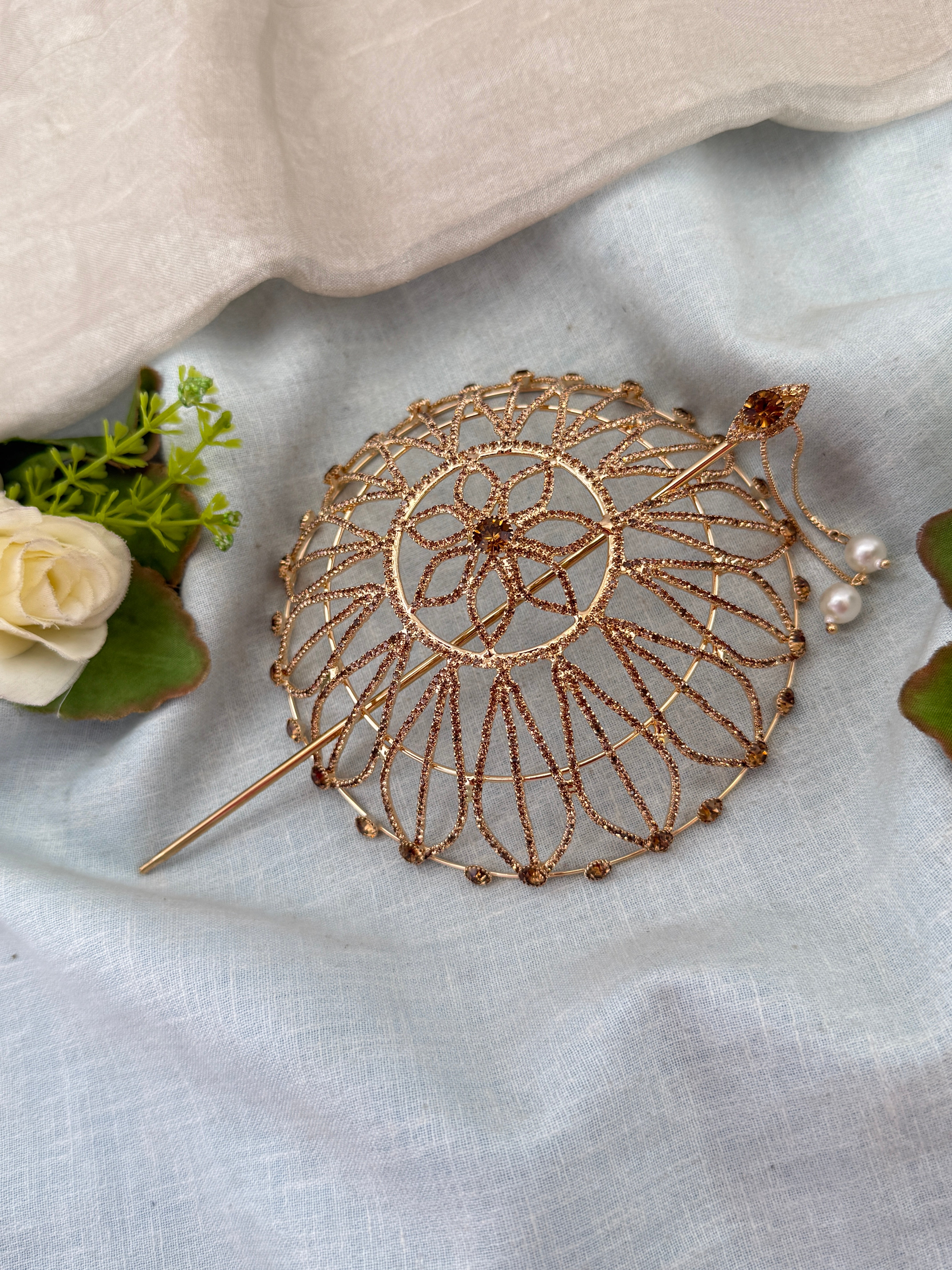 Luxurious Stone Bun Cage Kuppa 0179
