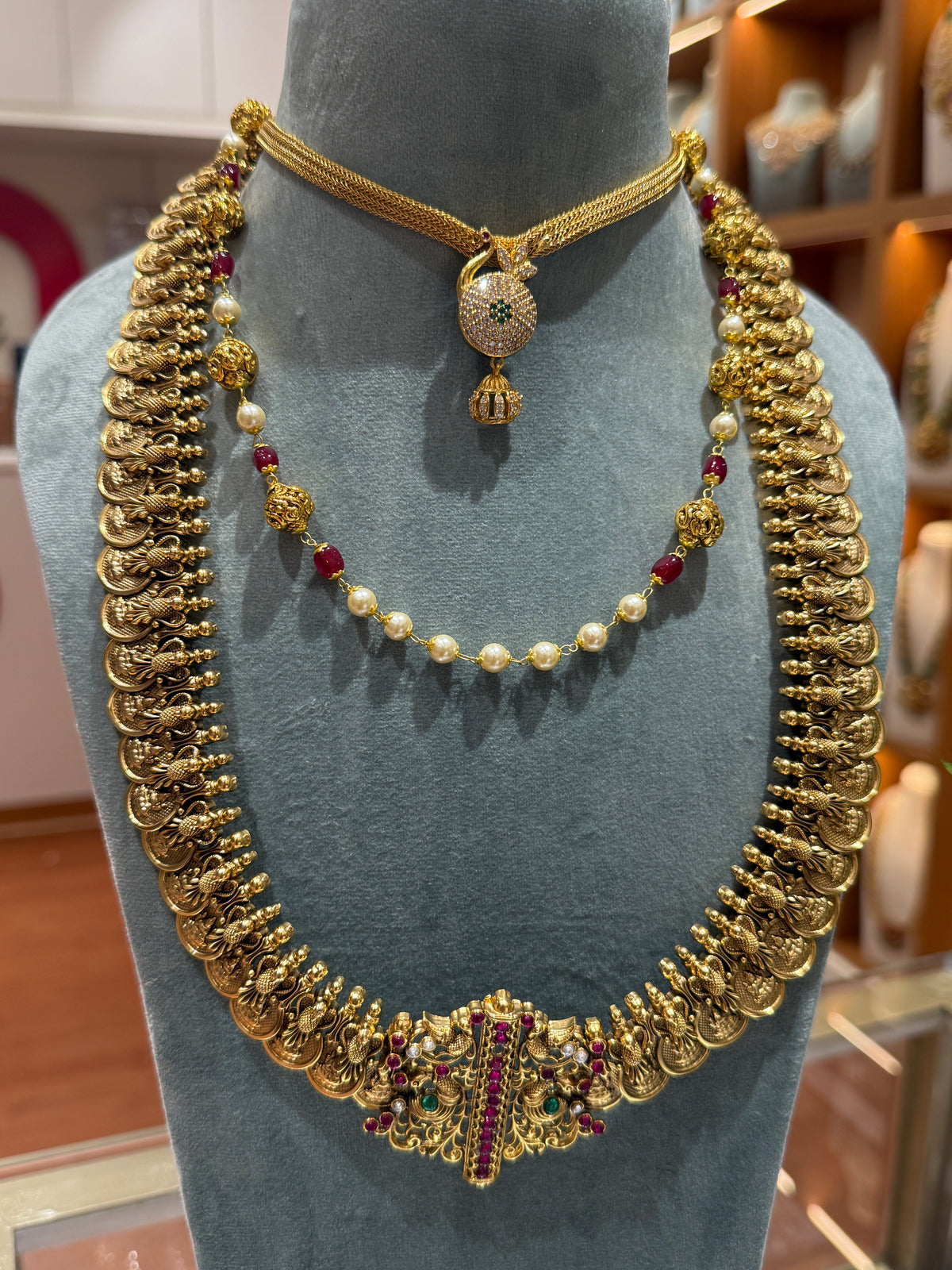 Antique Kaasu Necklace & Antique Designer Necklace Full Set| NC0020