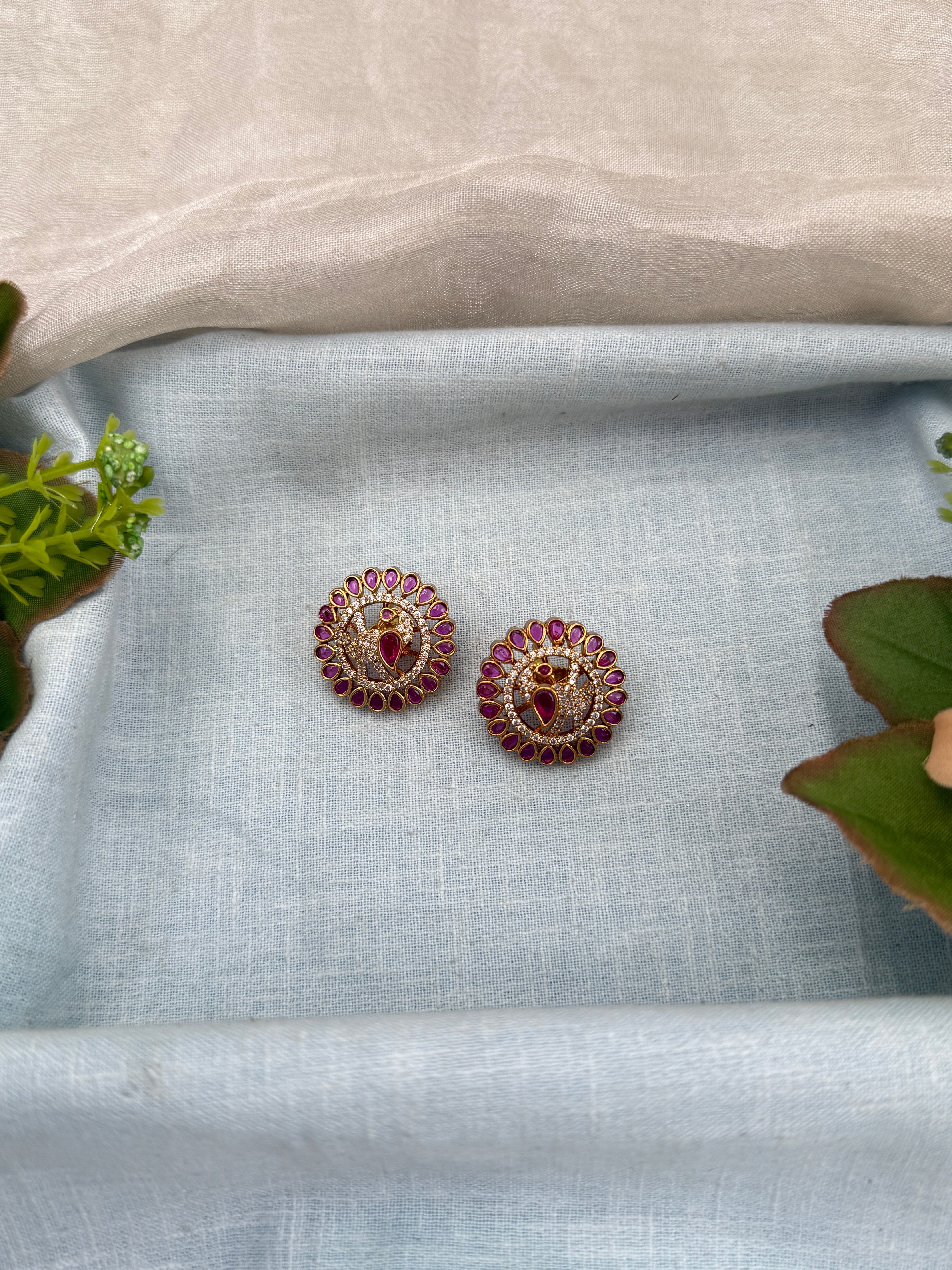 Indian wedding earrings, everyday wear antique earrings, stud design earrings, stud earrings online