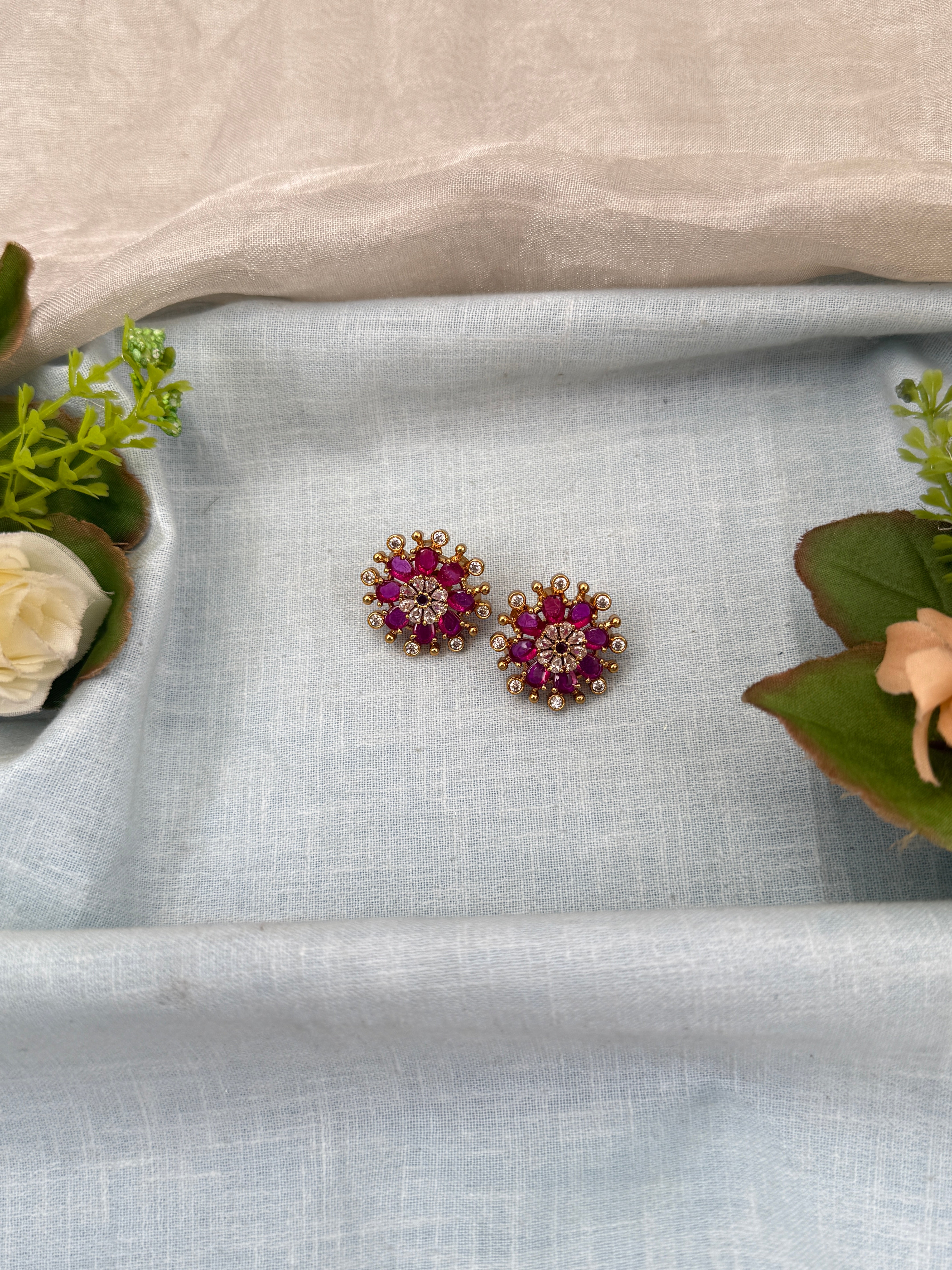 Indian wedding earrings, everyday wear antique earrings, stud design earrings, stud earrings online