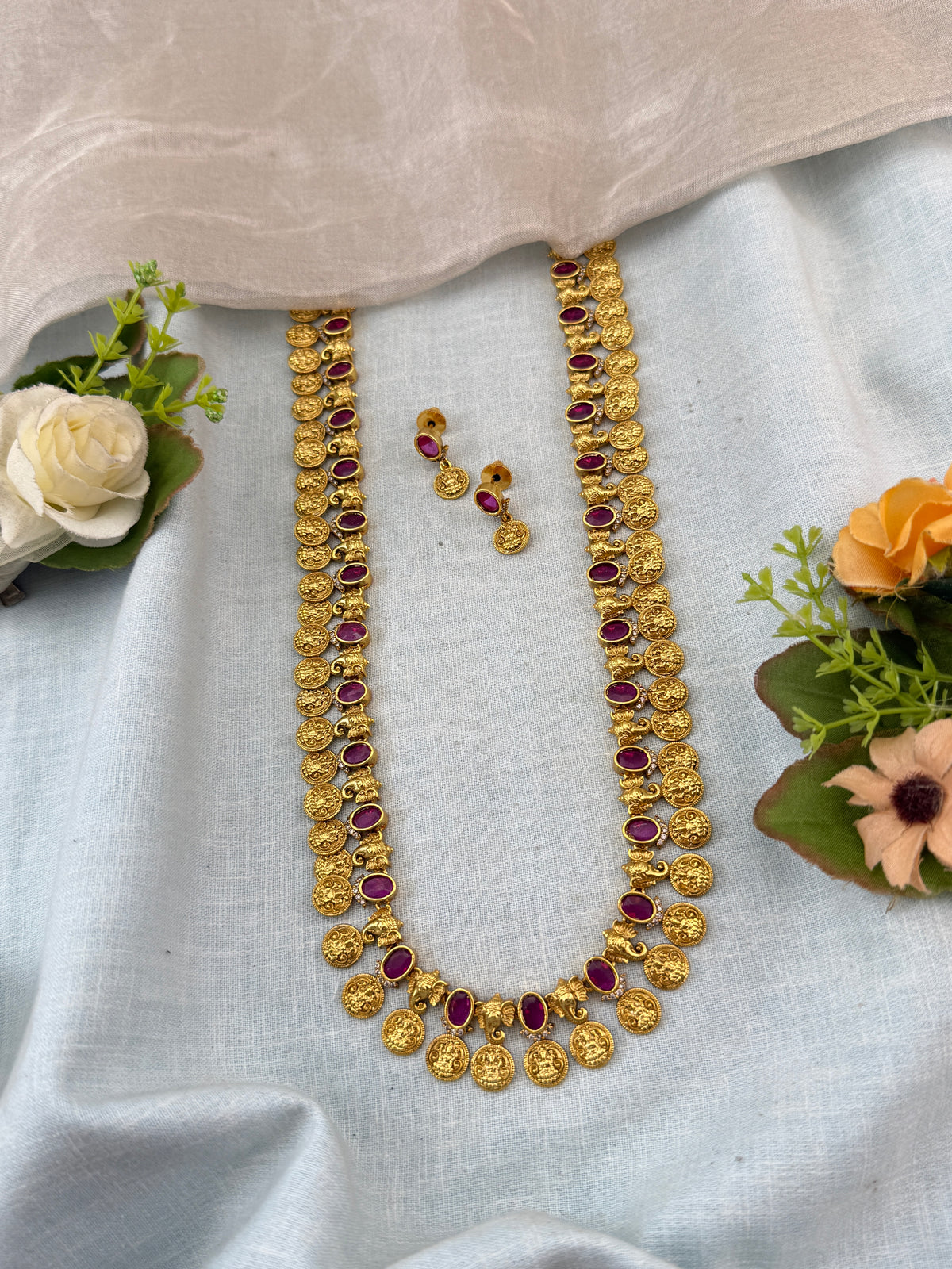 Antique temple necklace for women