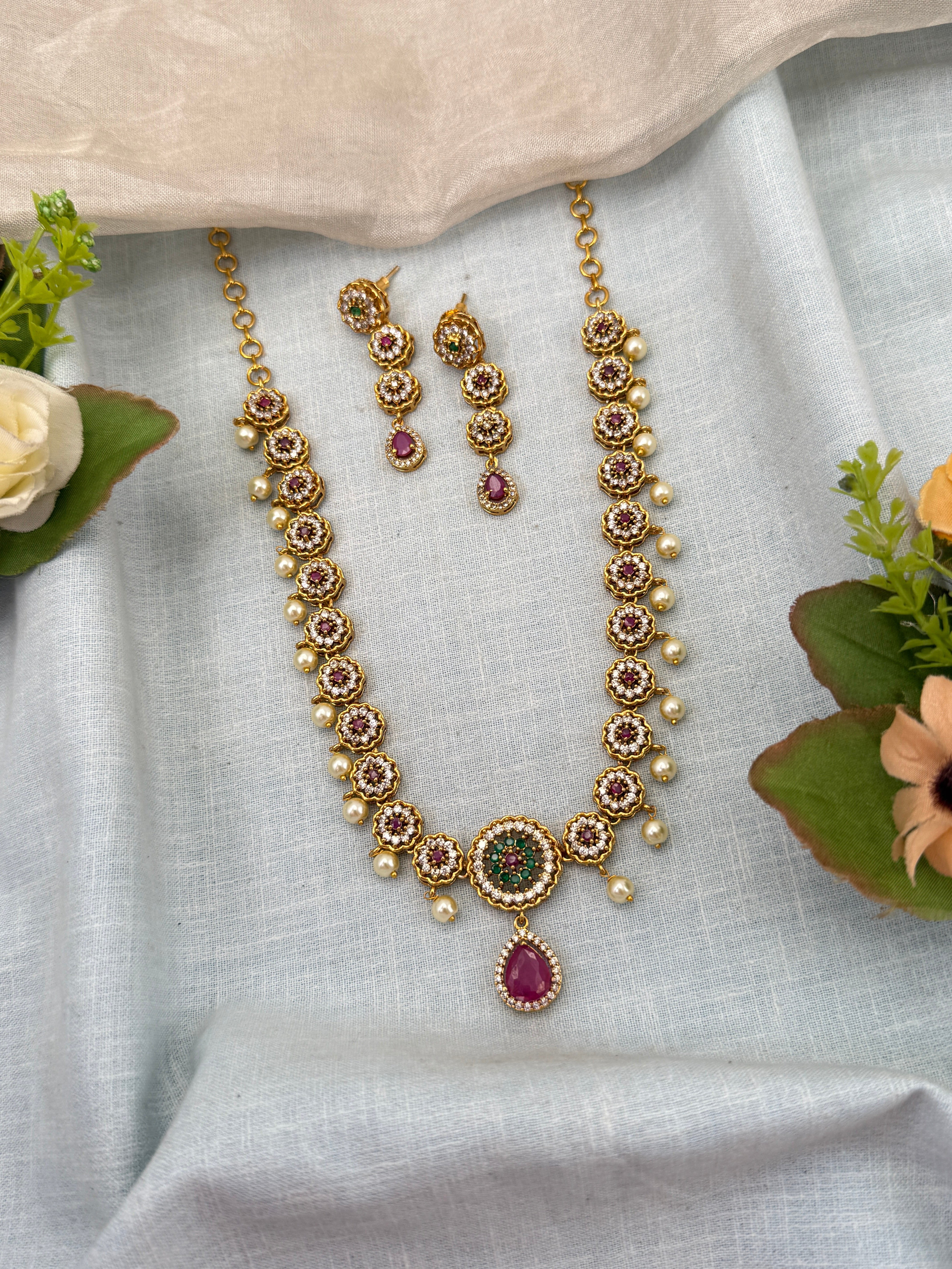 Antique Gold Necklace for Women – Traditional Ethnic Jewelry Online, bridal necklaces online