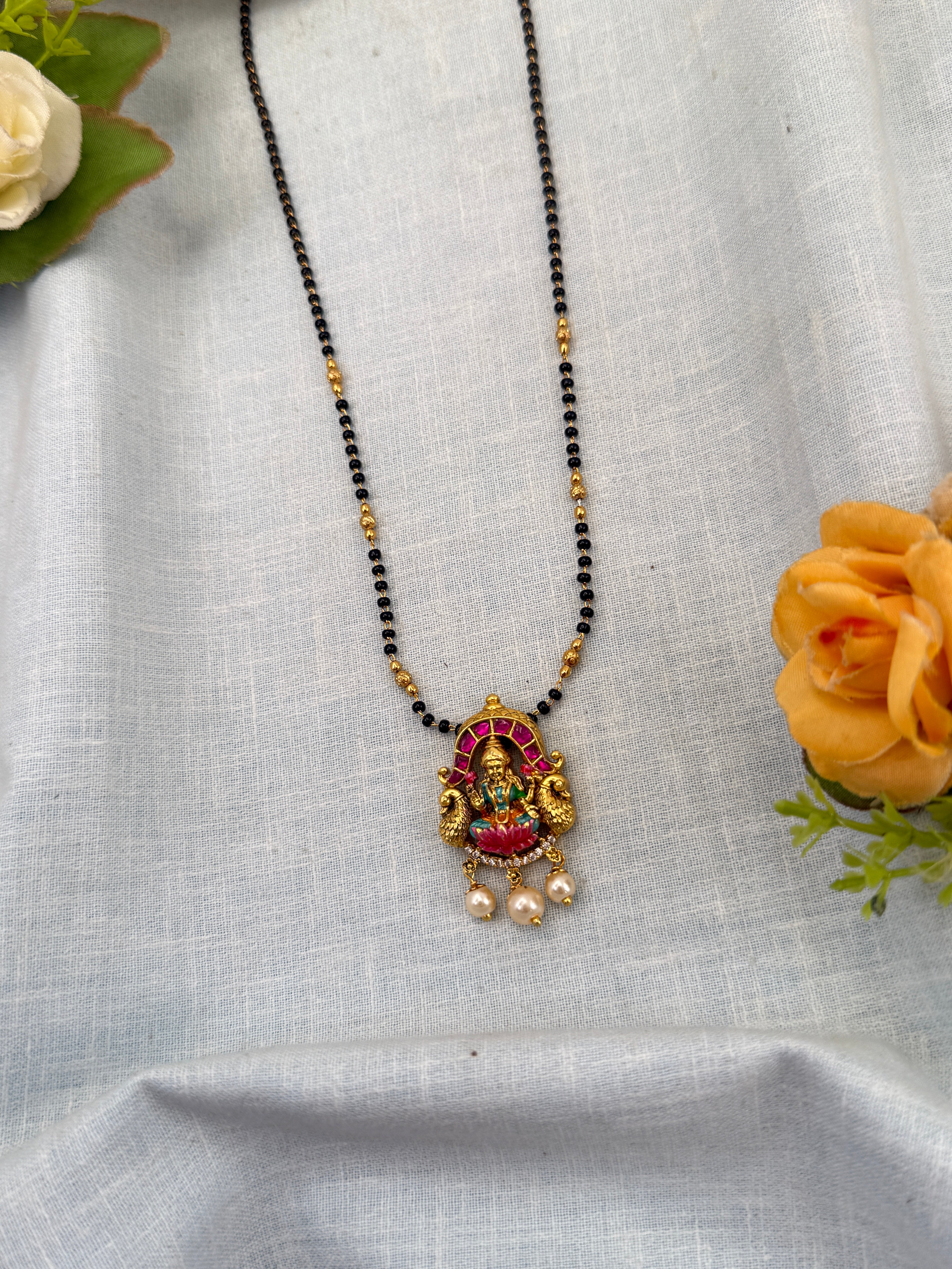 Royal Antique Mangalya Chain Necklace Set 0505