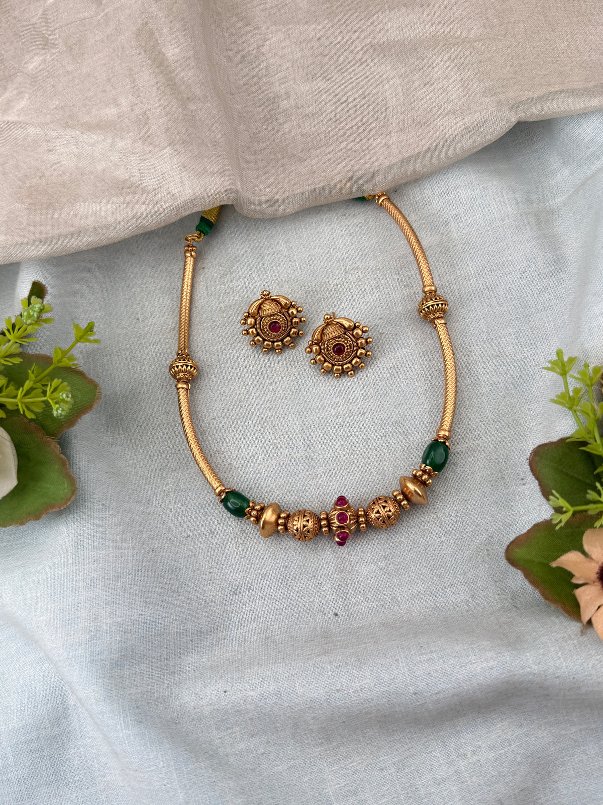 Antique temple necklace for women