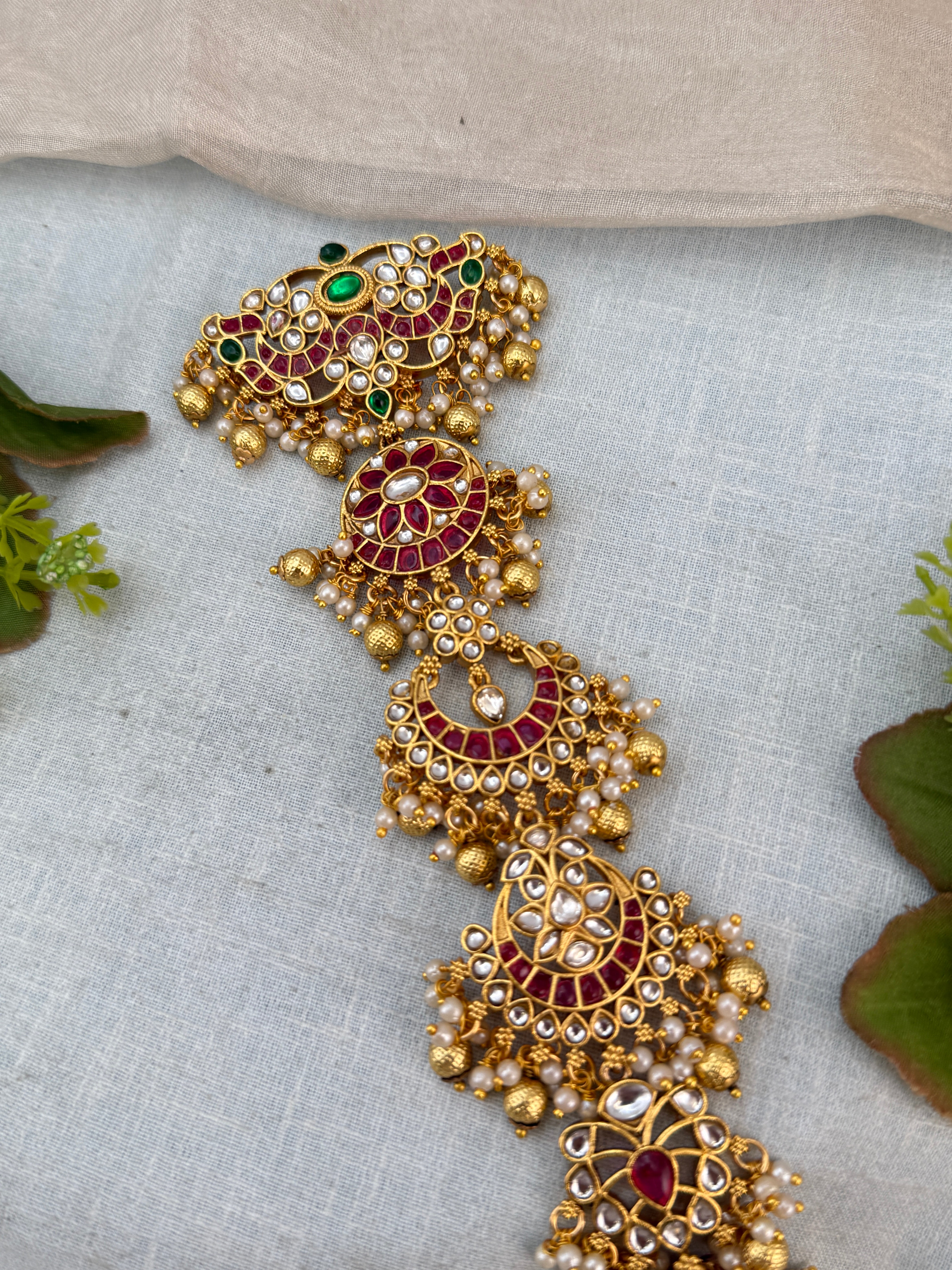 Luxurious Antique Kundan Jadebille 3056
