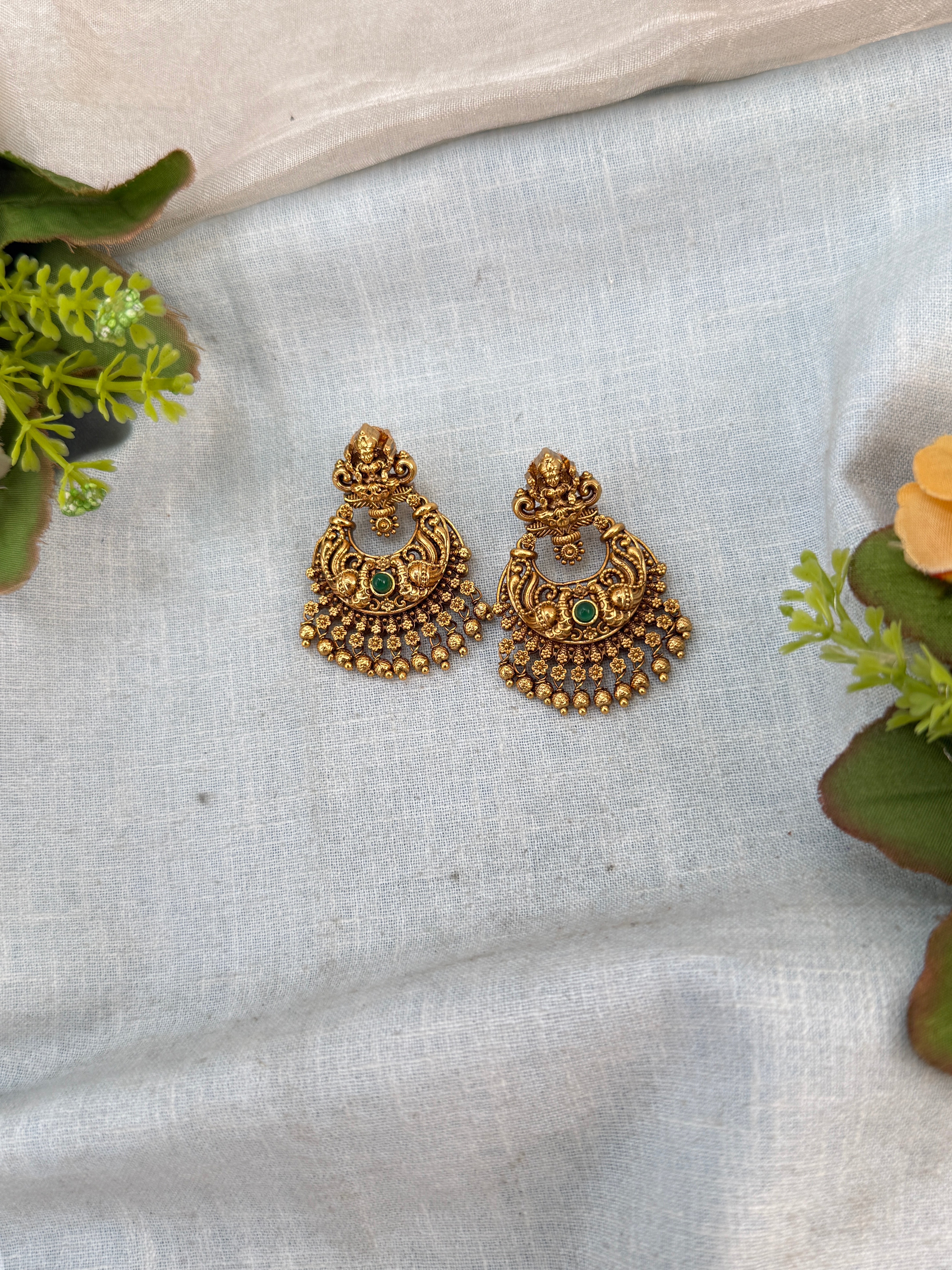 Antique Earrings, Bridal antique earrings, Antique Jhumka