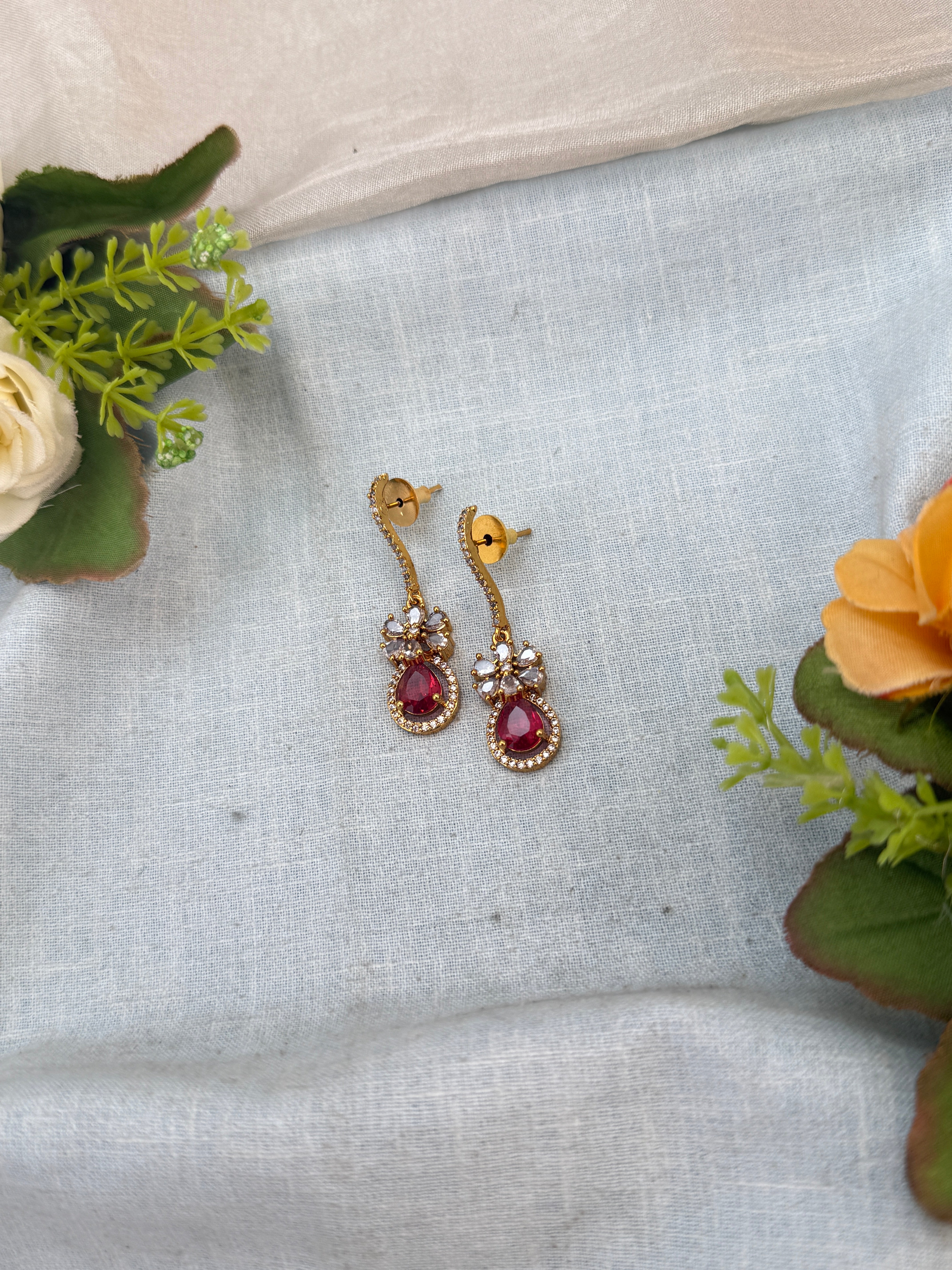 Antique Earrings, Bridal antique earrings, Antique Jhumka