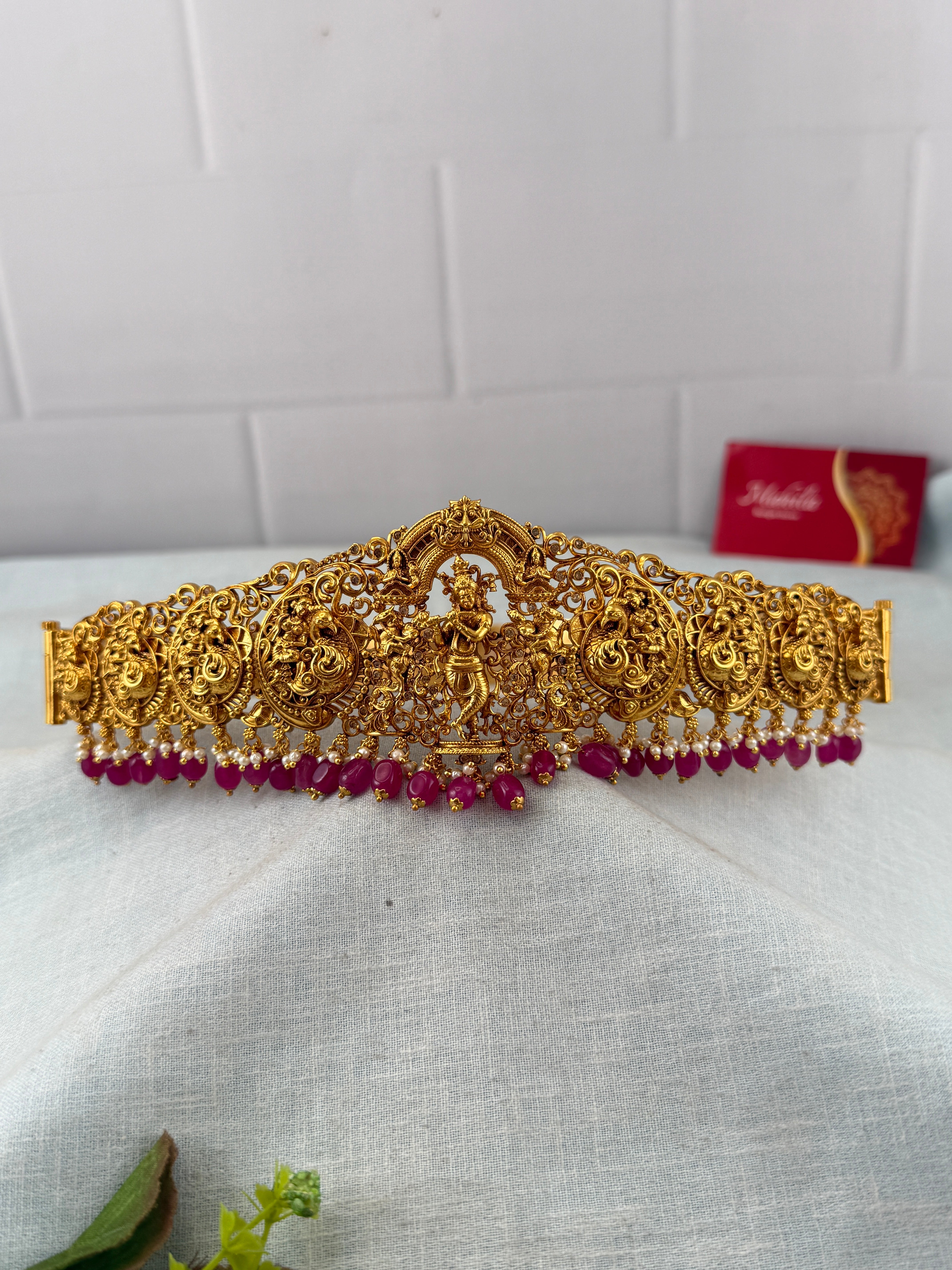 Antique Krishna Vaddanam Waist Belt Kids Size | V0020