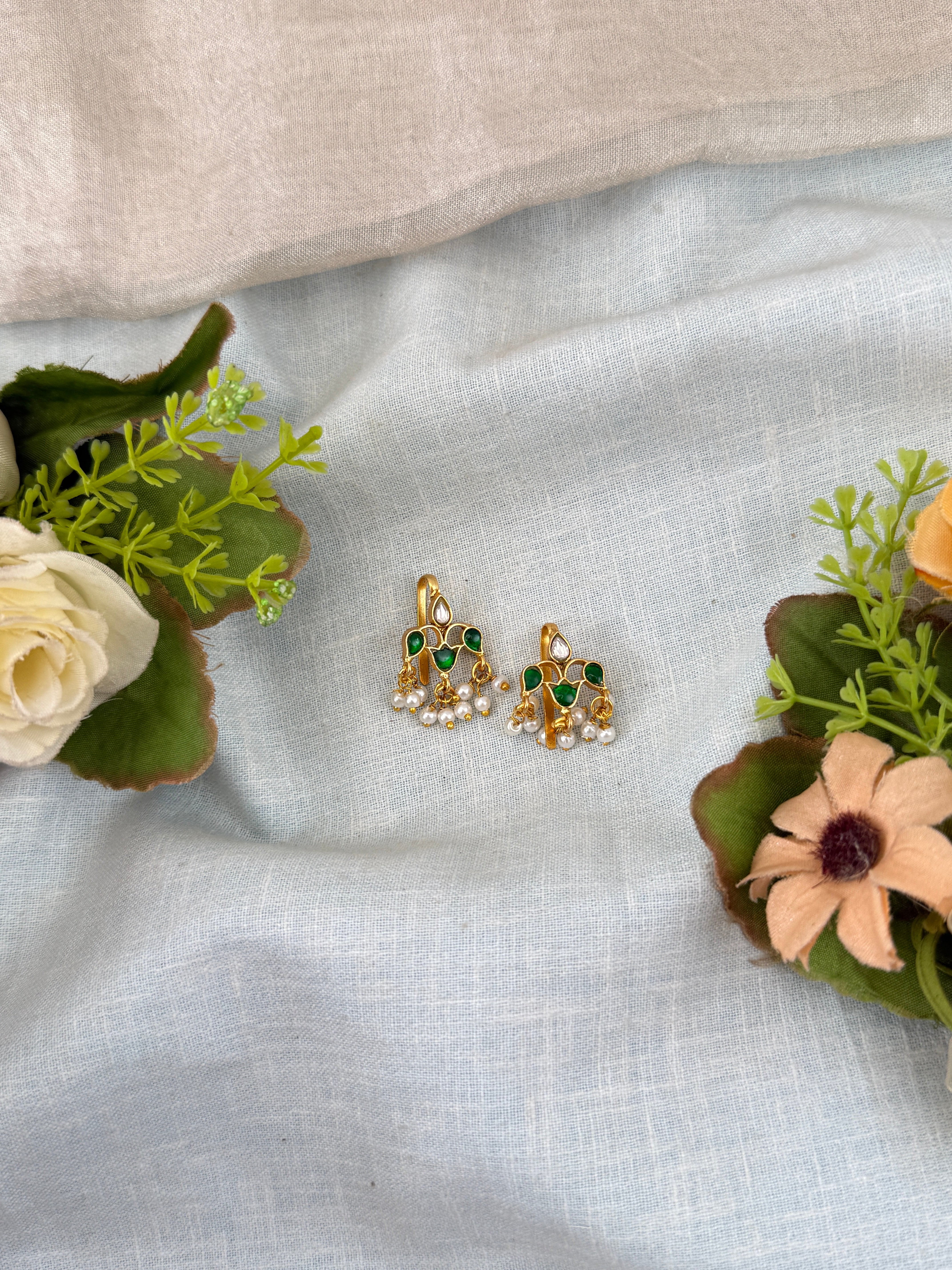 Jadau Kundan Bugadi Earcuff Earrings U034