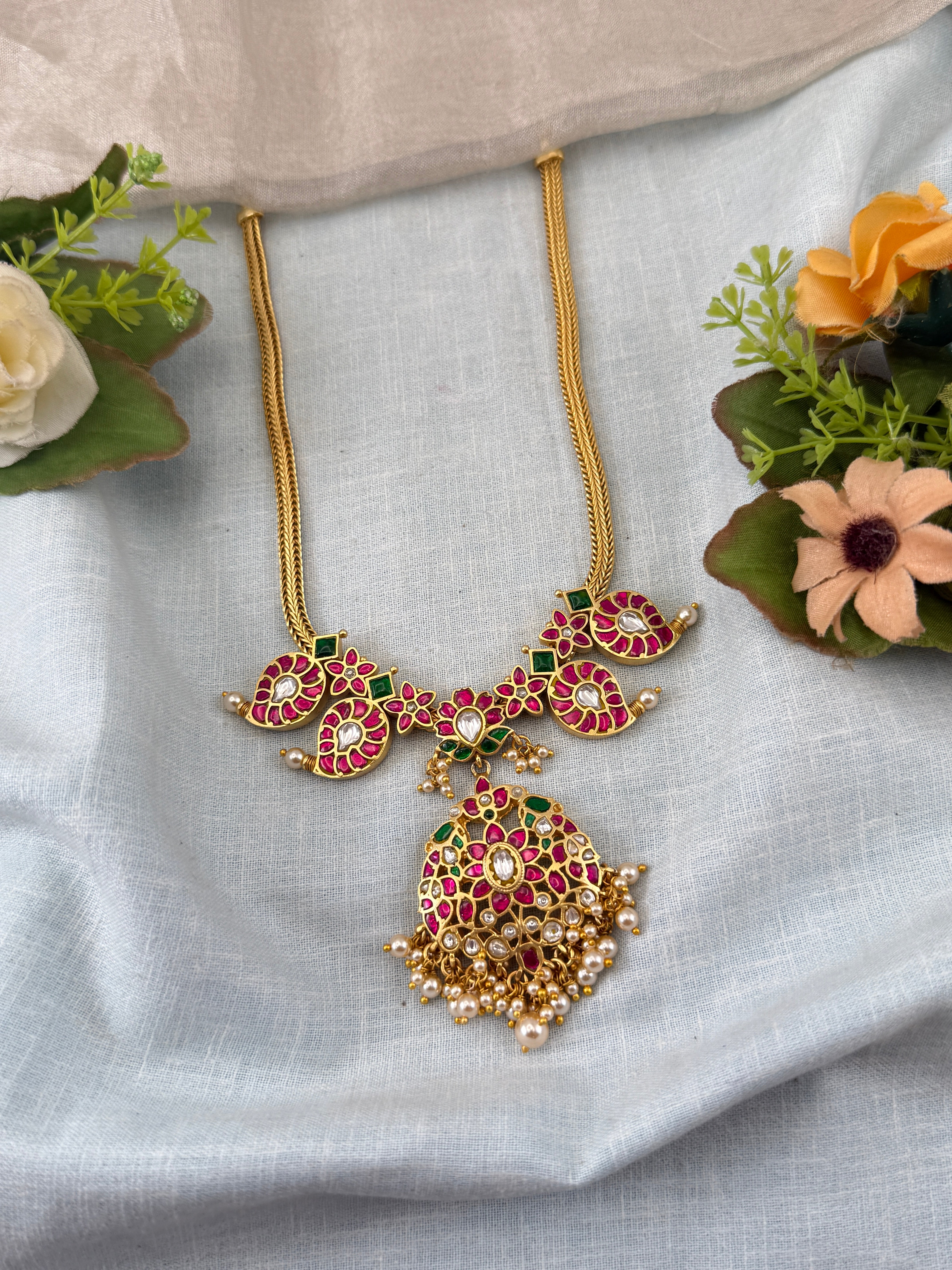 Antique temple necklace for women