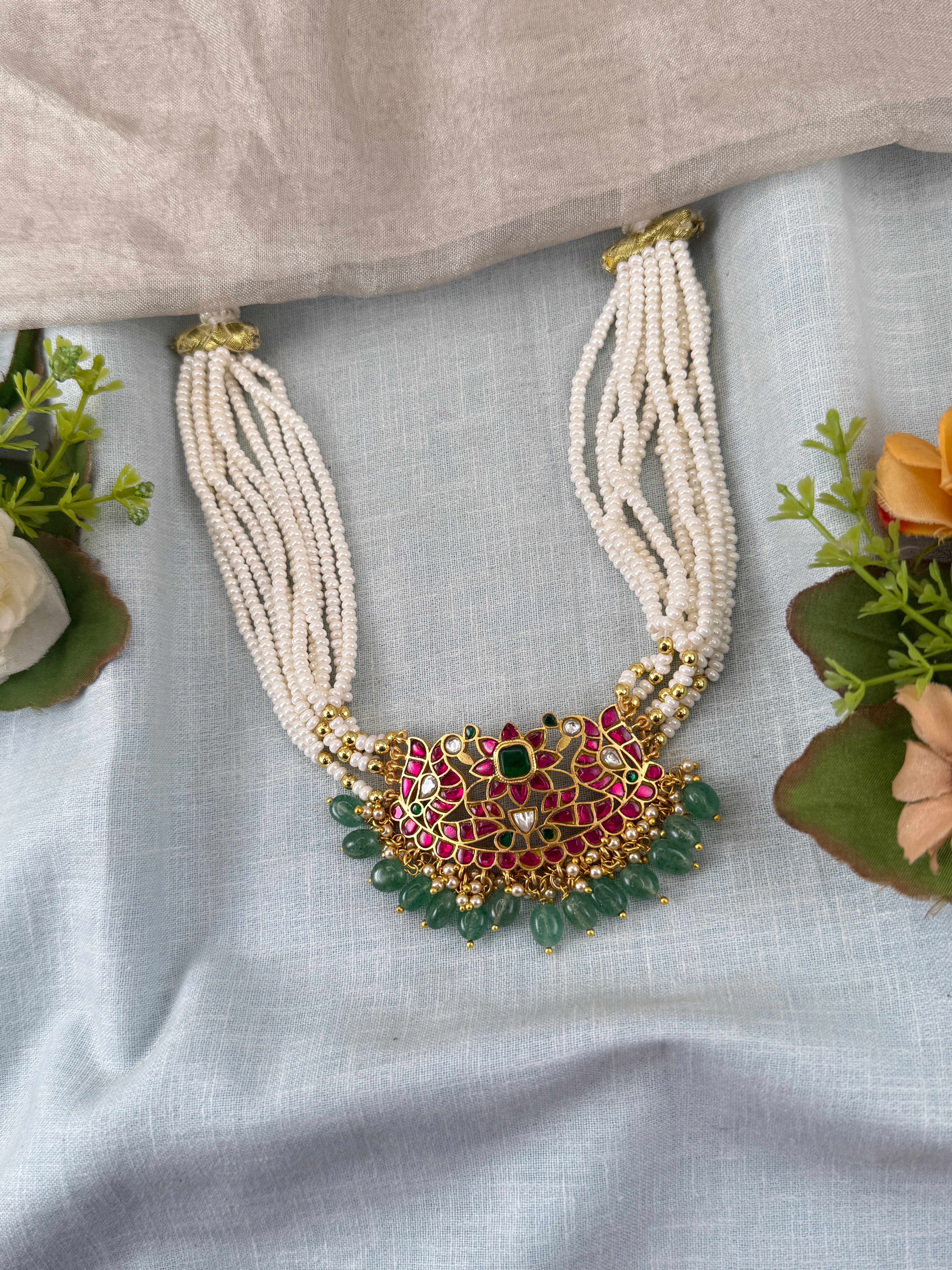 Antique temple necklace for women