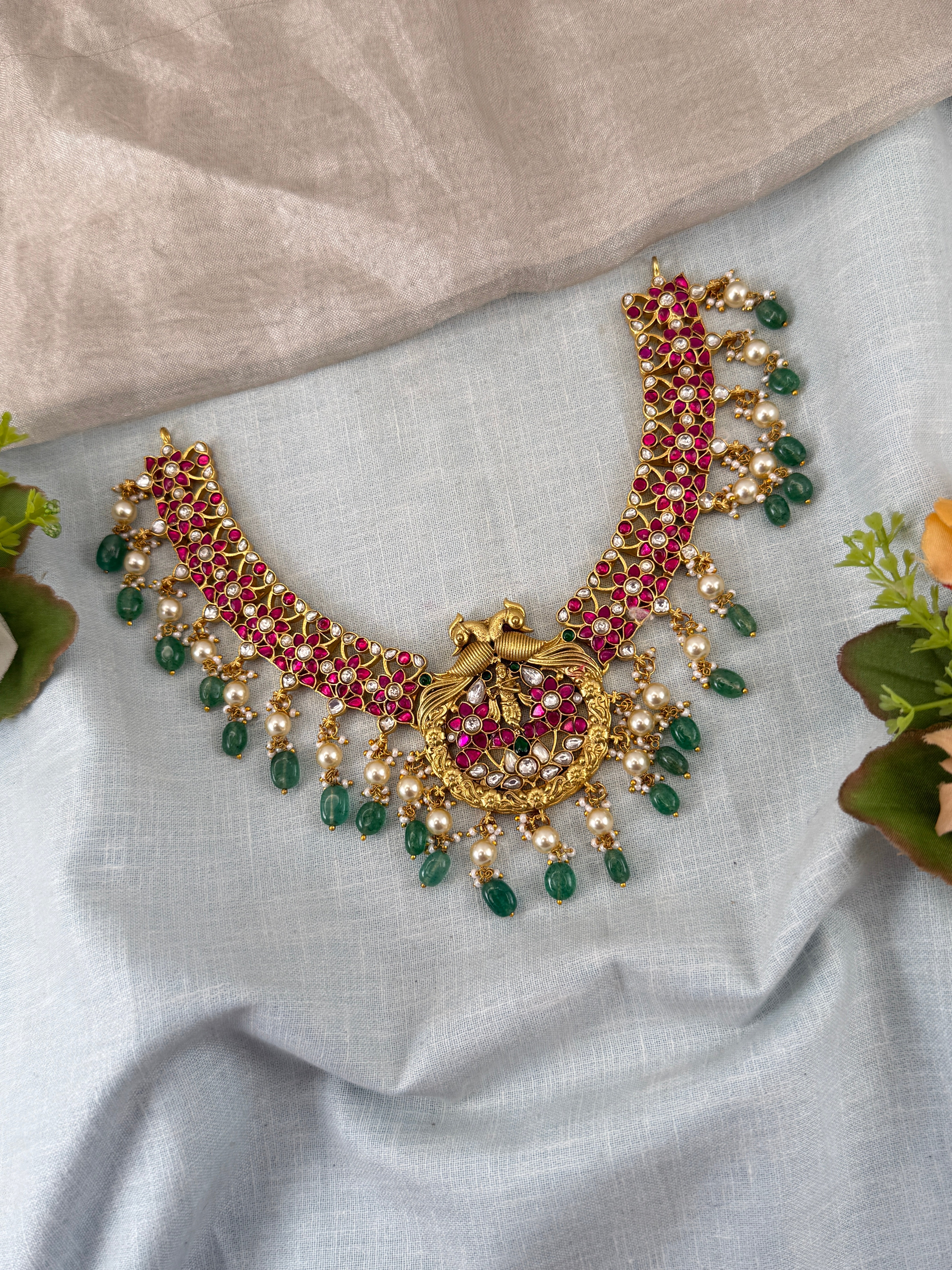 Antique temple necklace for women
