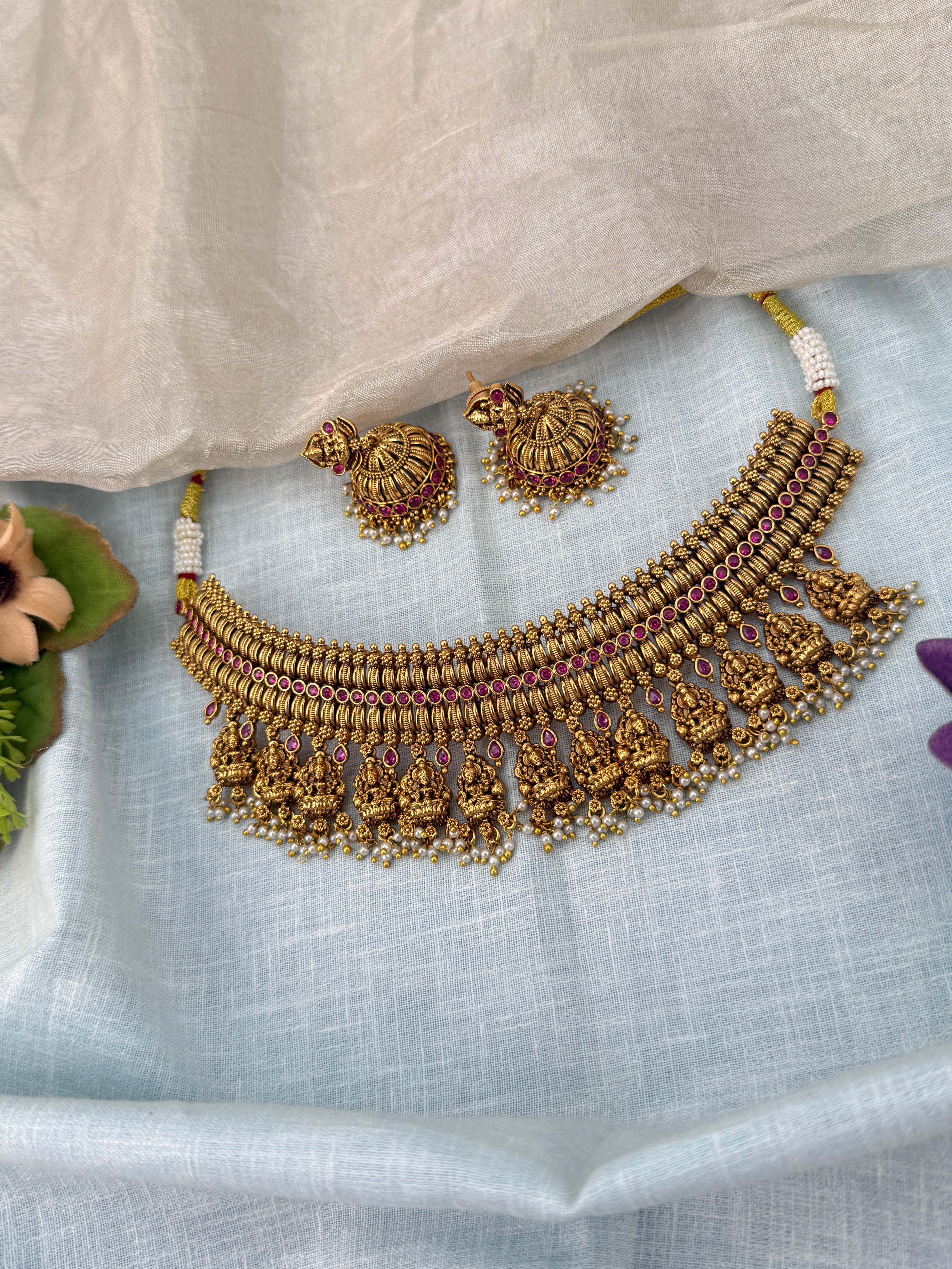 Antique Gold Necklace for Women – Traditional Ethnic Jewelry Online, bridal necklaces online