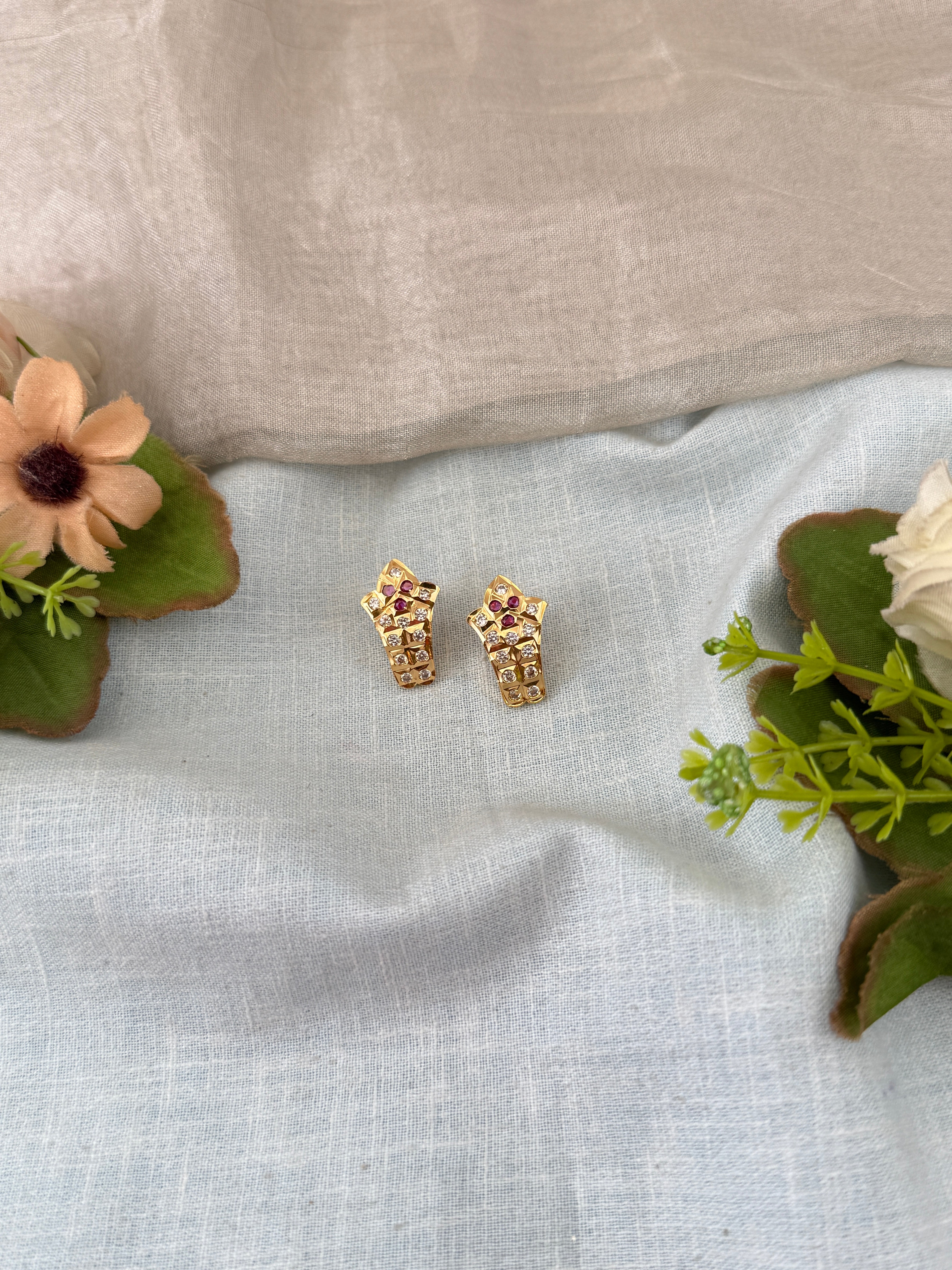 Antique Stud Earrings | E0194 A