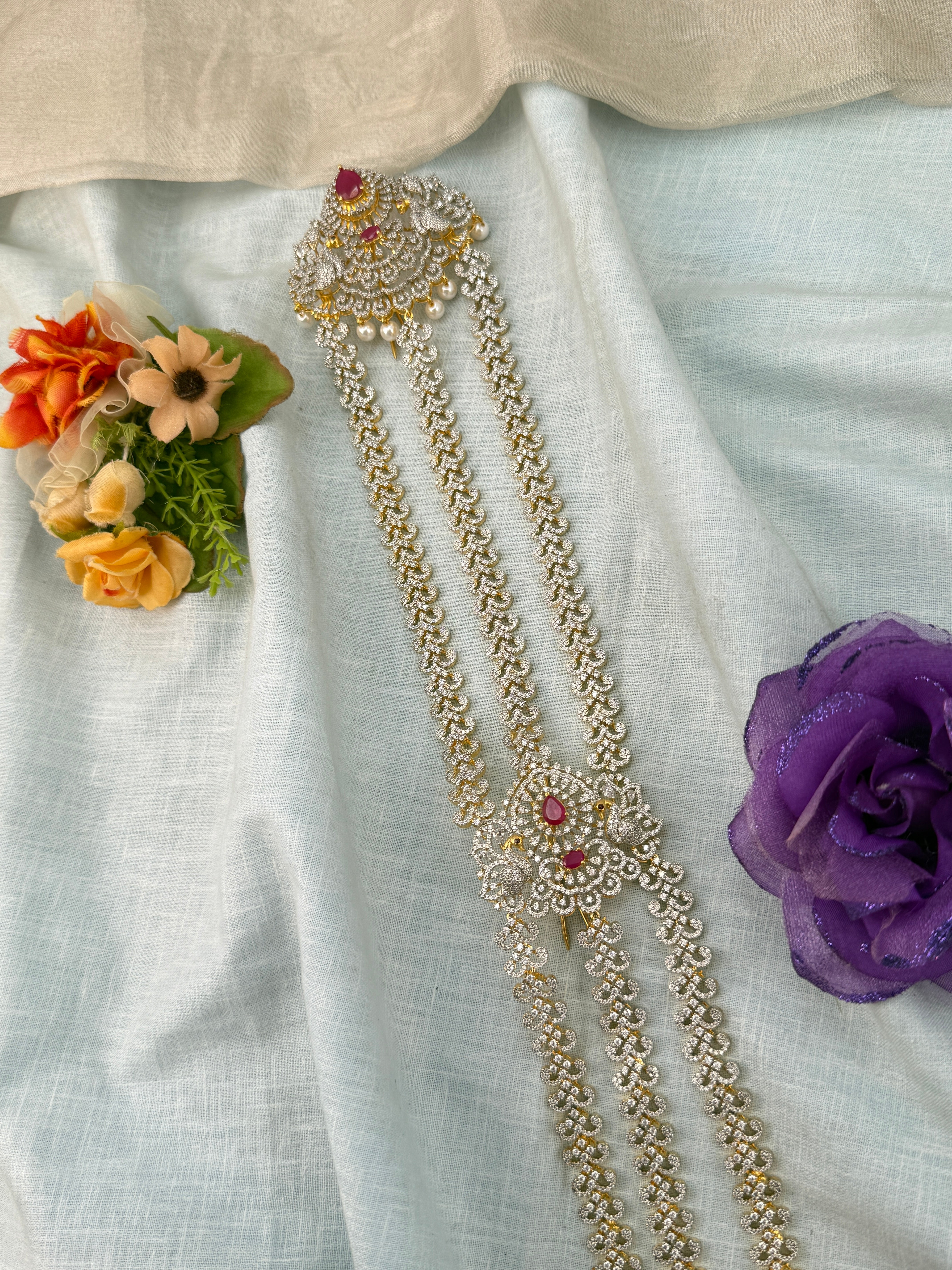 Traditional Gold Jadebille – South Indian Bridal Hair Accessory, jadebille, hair choti