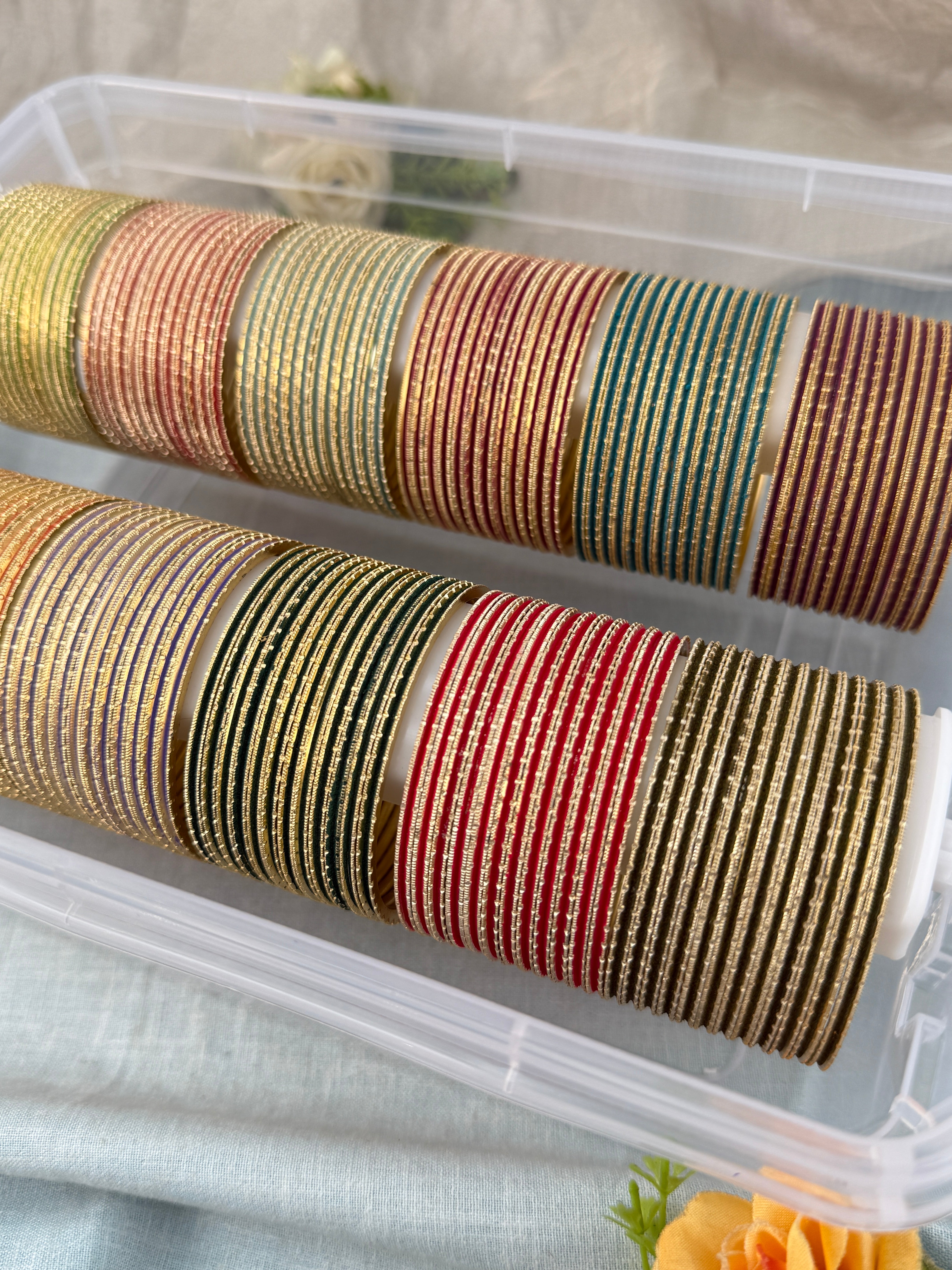12 Color Premium Metal Bangle Box | Set of 12 Colors | 0145
