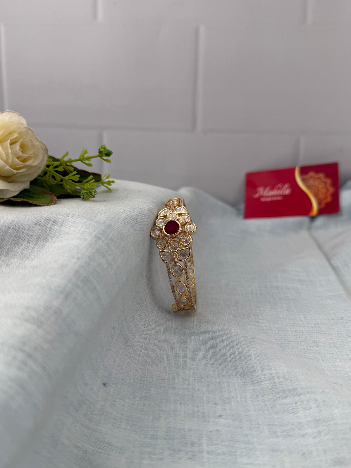 Antique temple style bridal bangles for women by Mahila