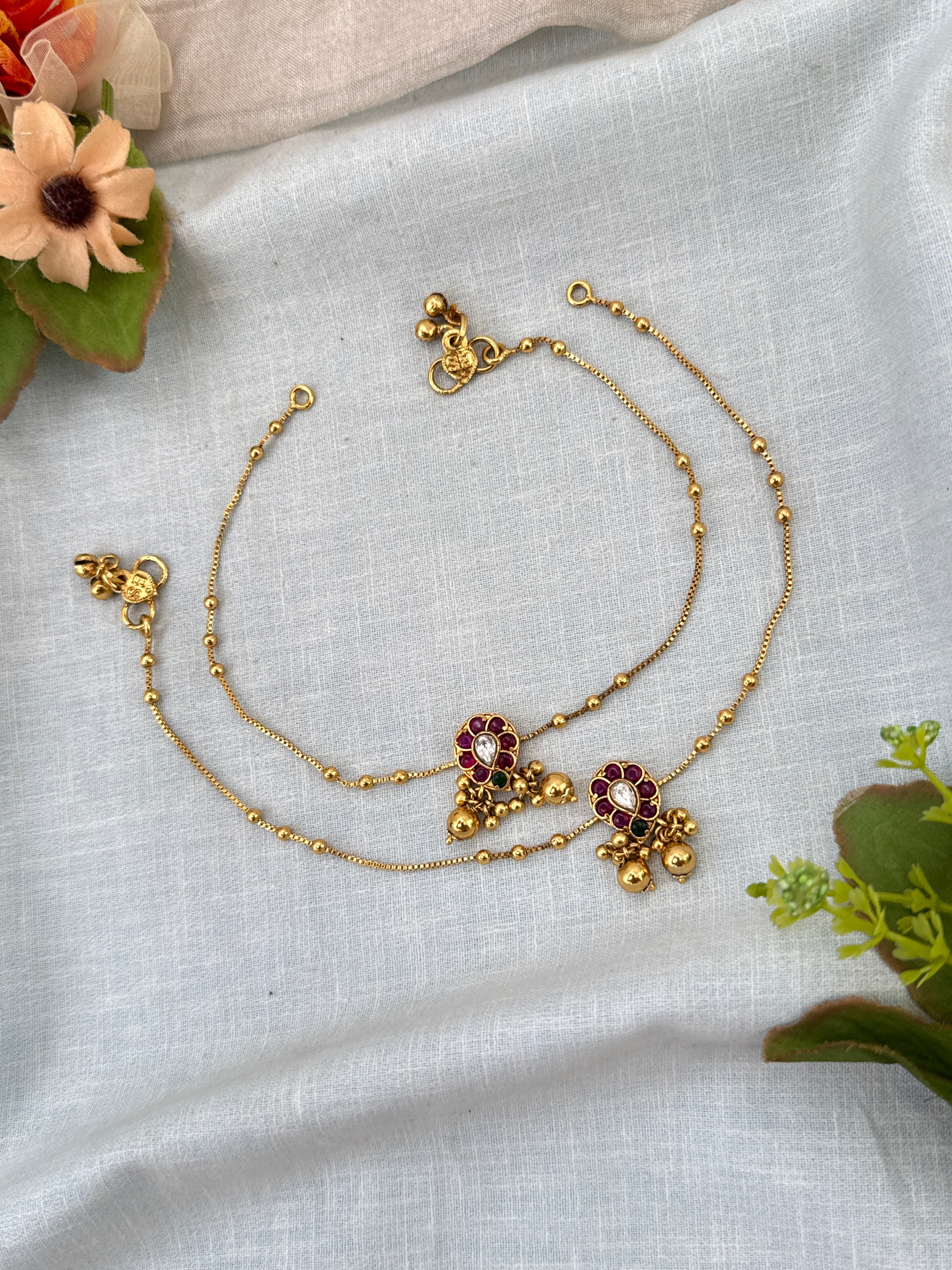 anklet, bridal payal, payal for brides