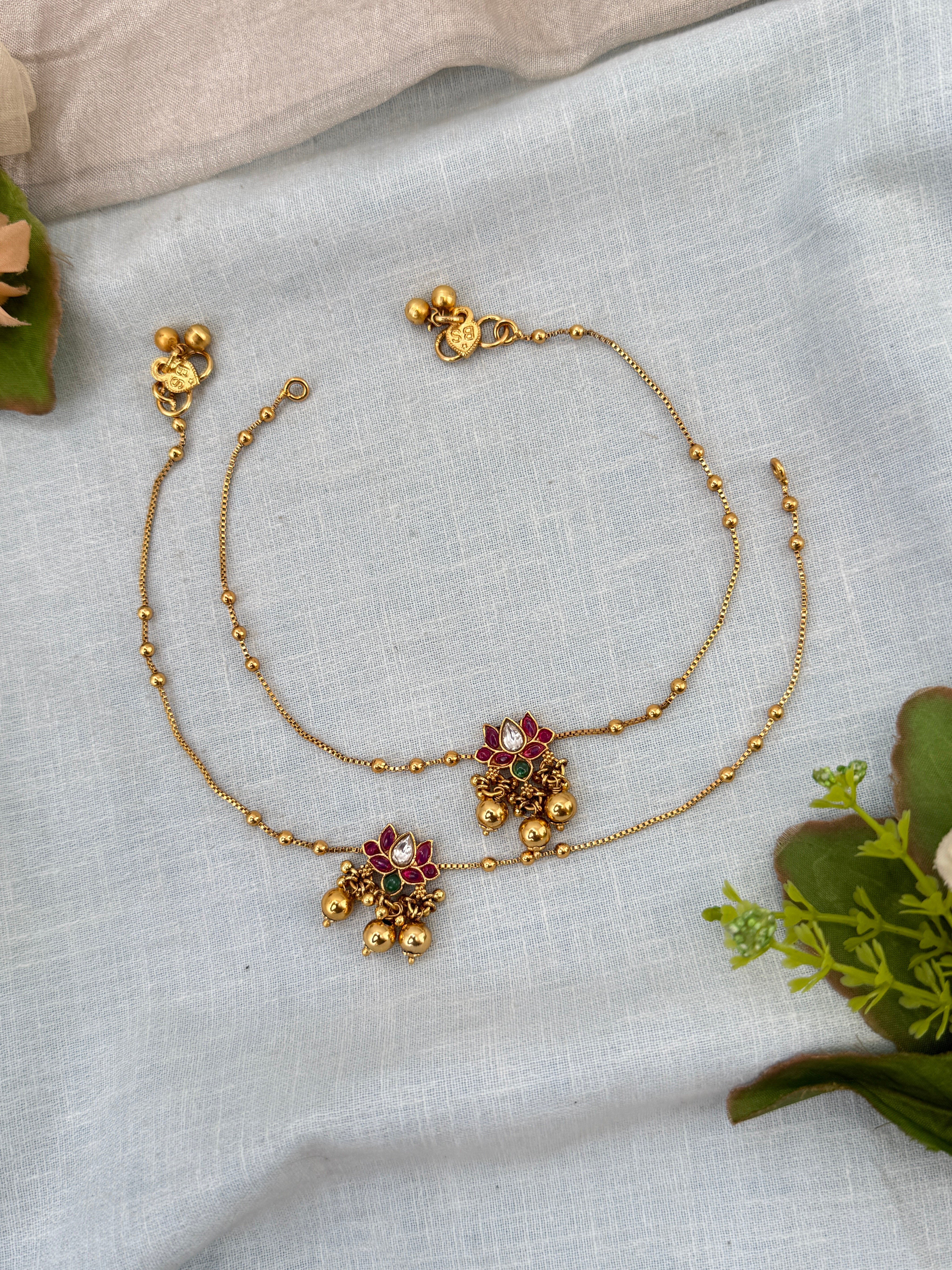 Antique Designer Lakshmi Pendant Long Necklace Set | N0578
