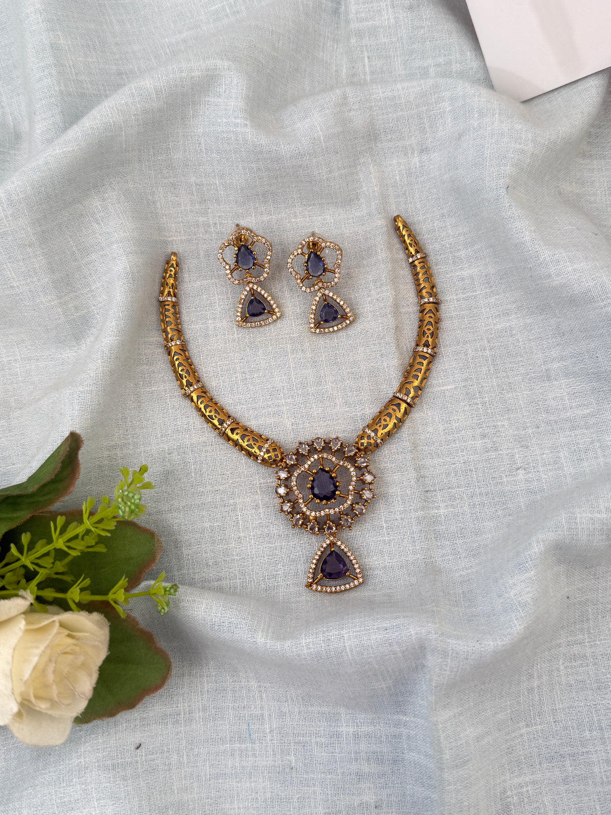 Victorian Necklace Kanti Style Short Set | N0596