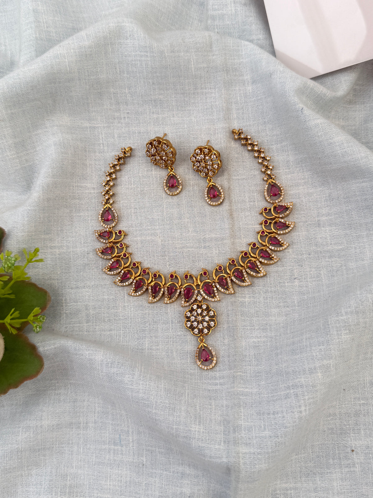 Antique temple necklace for women