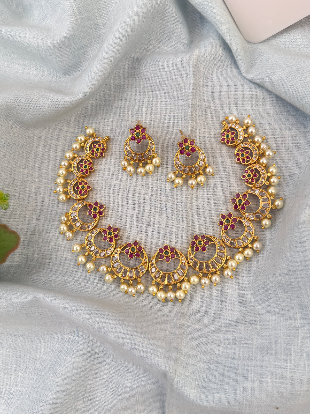 Antique Necklace Premium Short Set| N0592