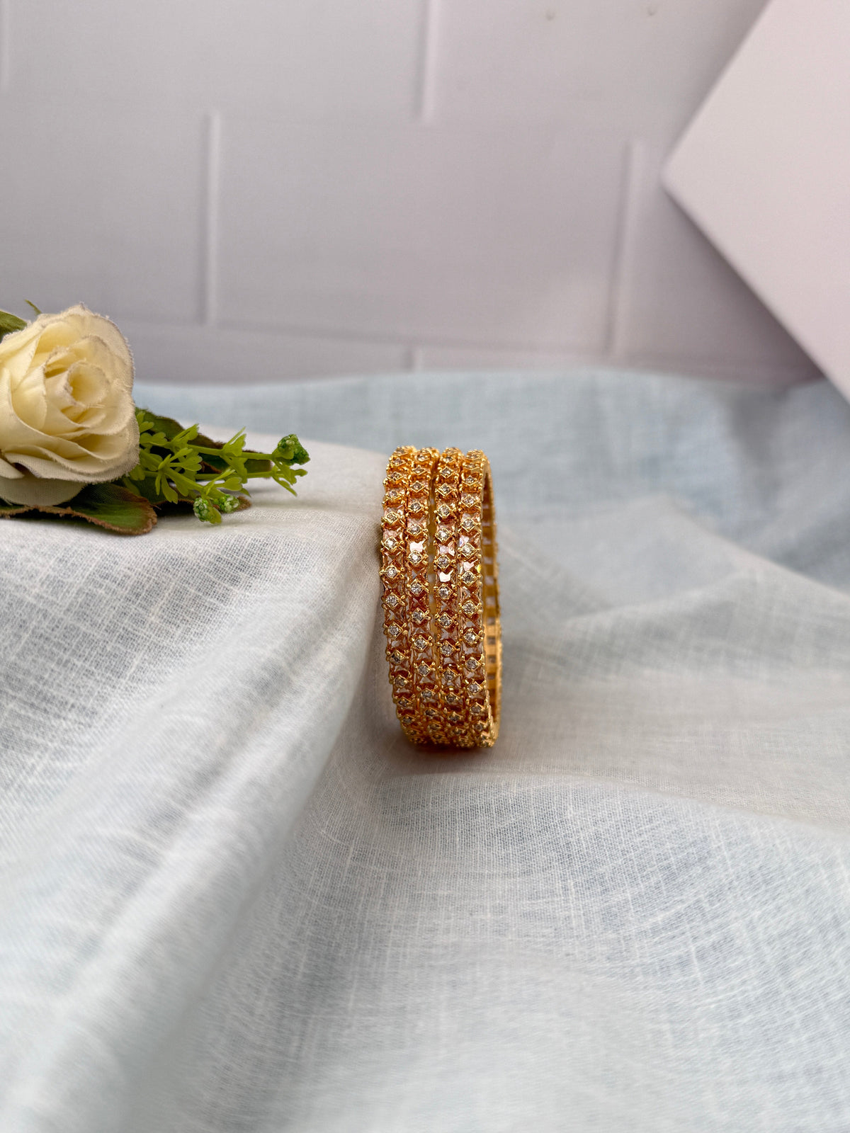 Antique temple style bridal bangles for women by Mahila