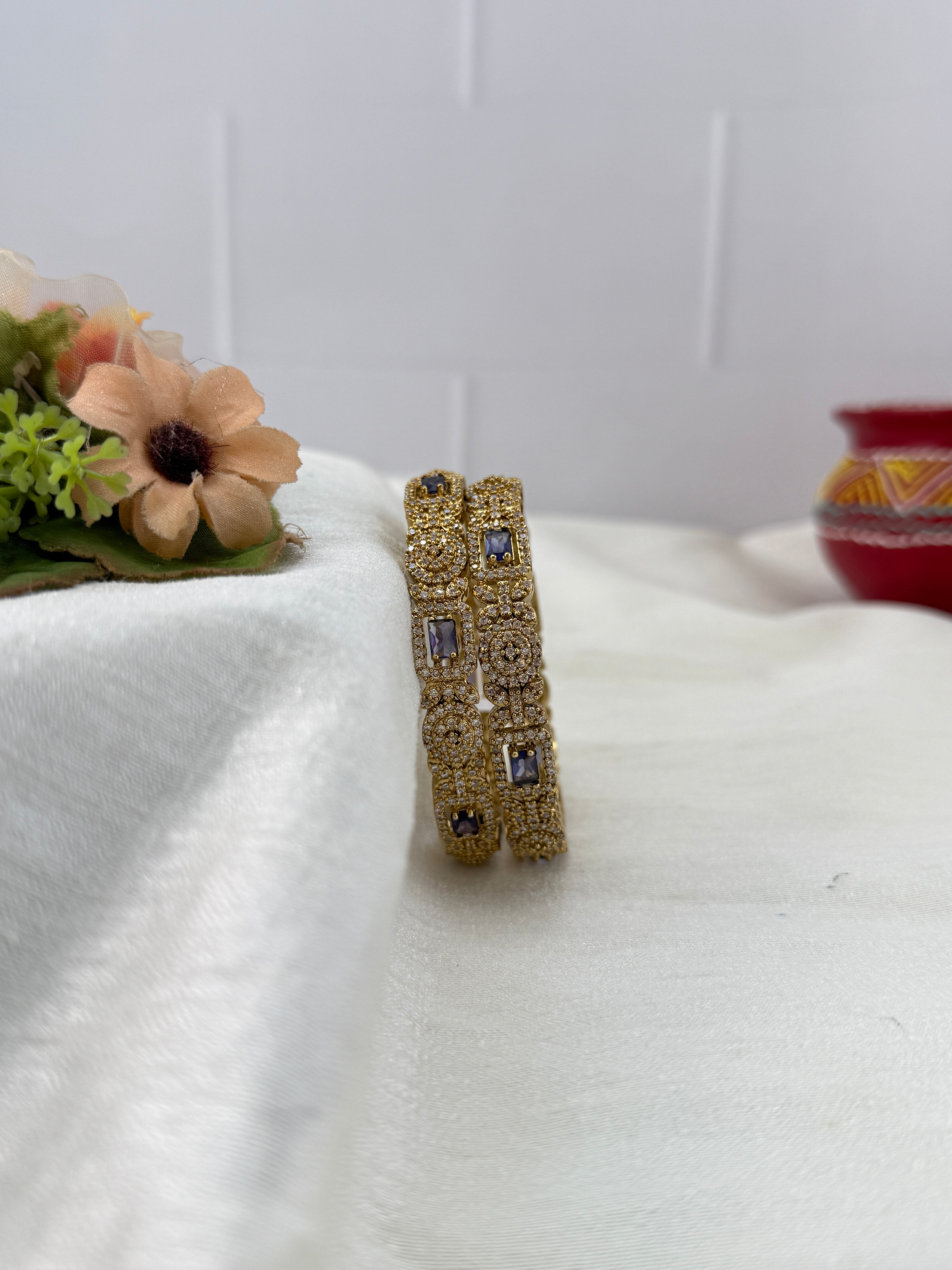 Luxurious Victorian Stone Bangles 7185
