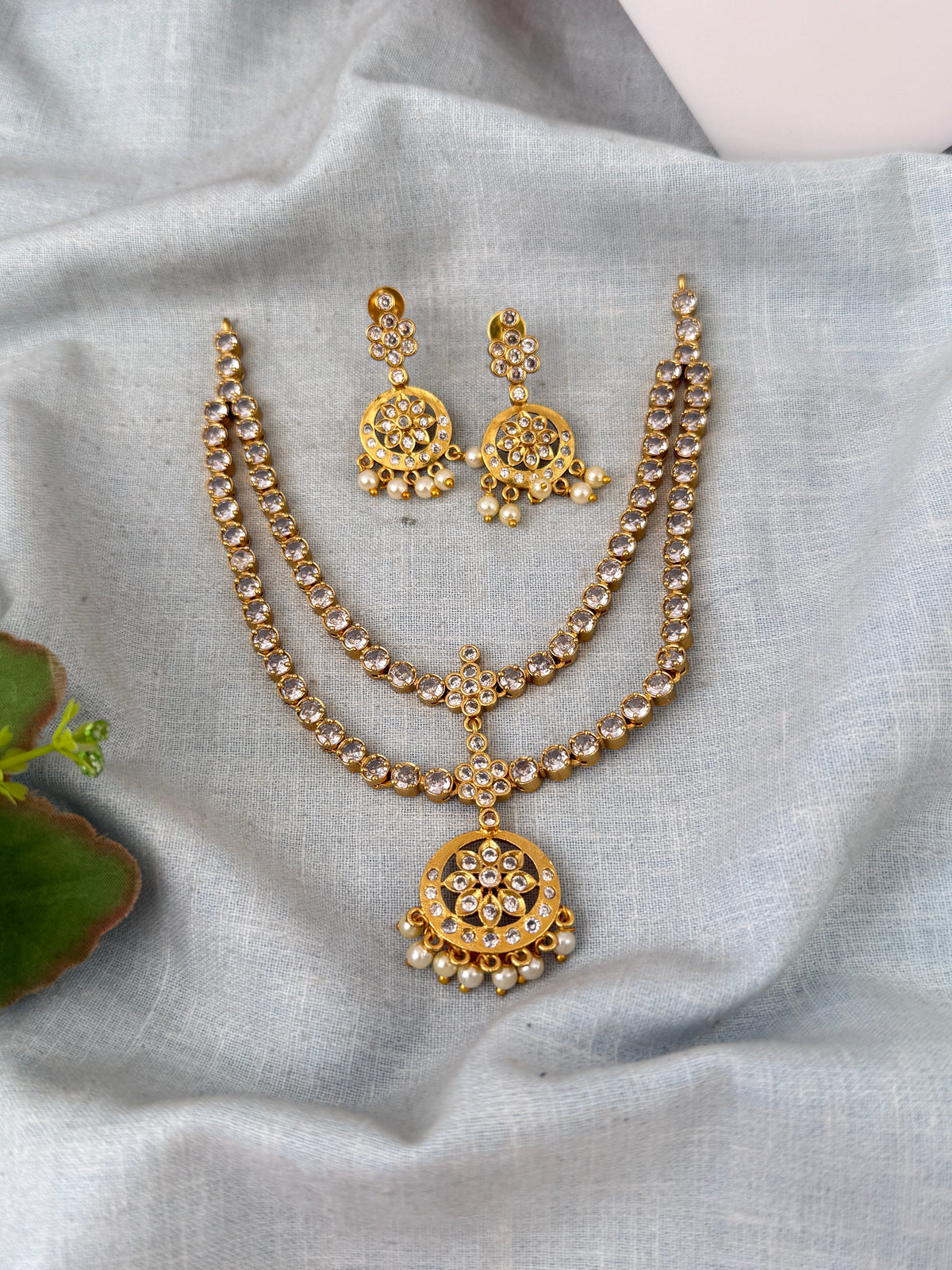 Antique Layered Necklace Short Set Premium| N0755