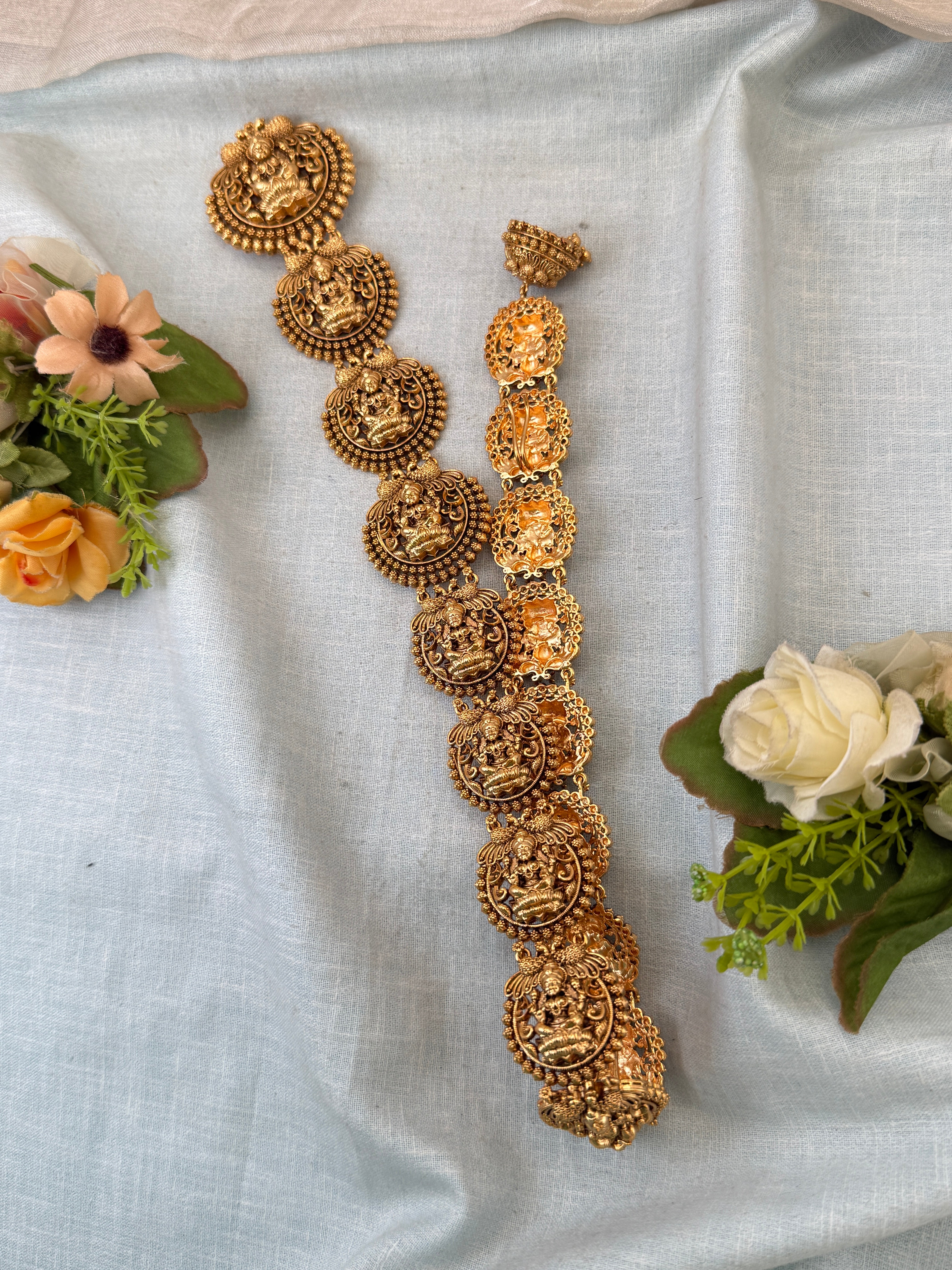 Traditional Gold Jadebille – South Indian Bridal Hair Accessory, jadebille, hair choti