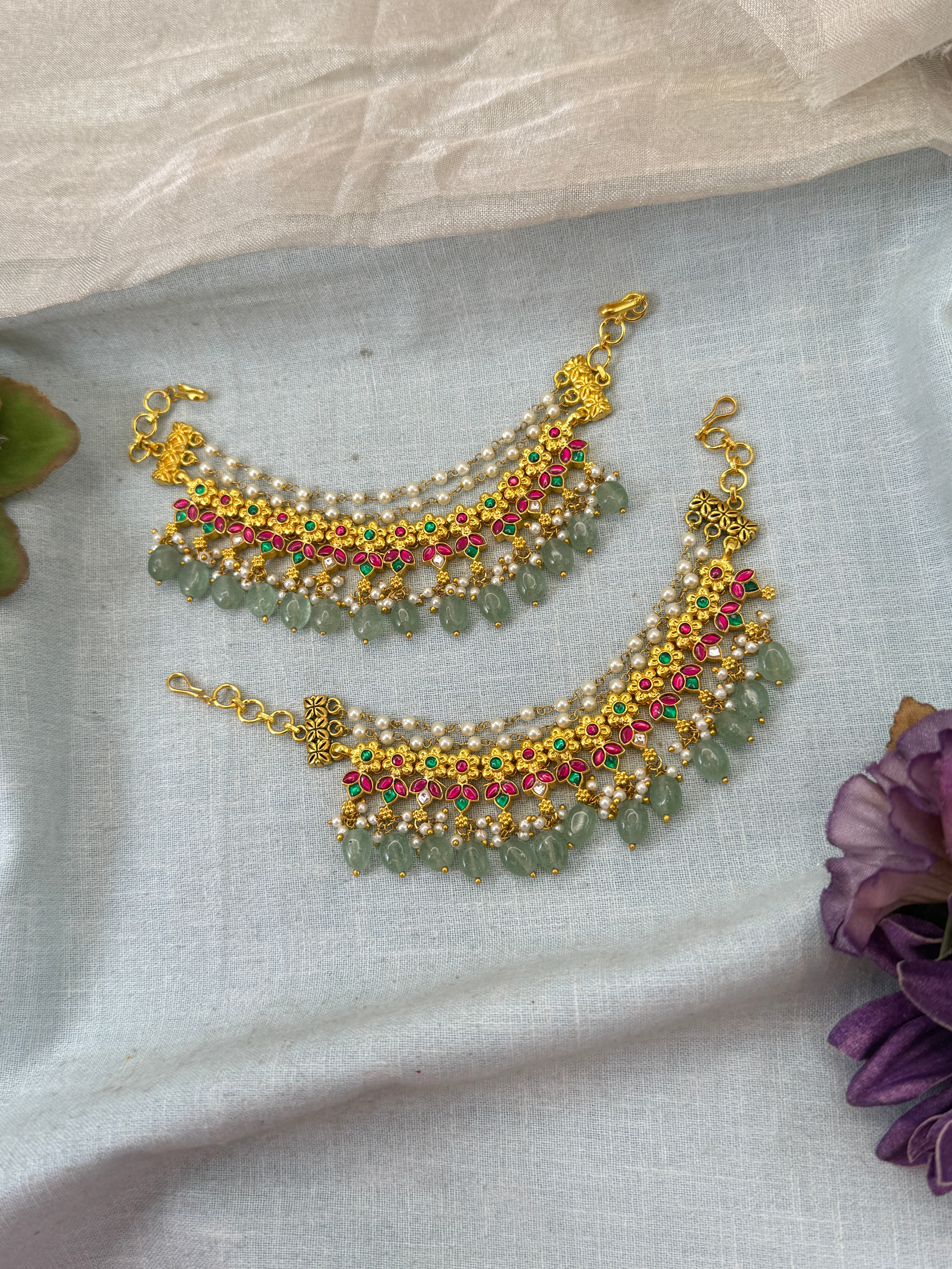 Antique Earrings, Bridal antique earrings, Antique Jhumka