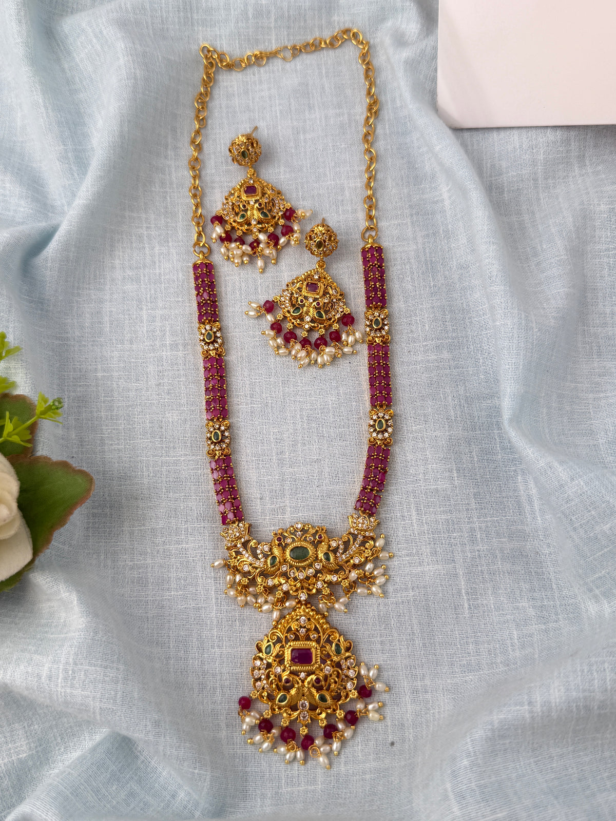 Antique temple necklace for women