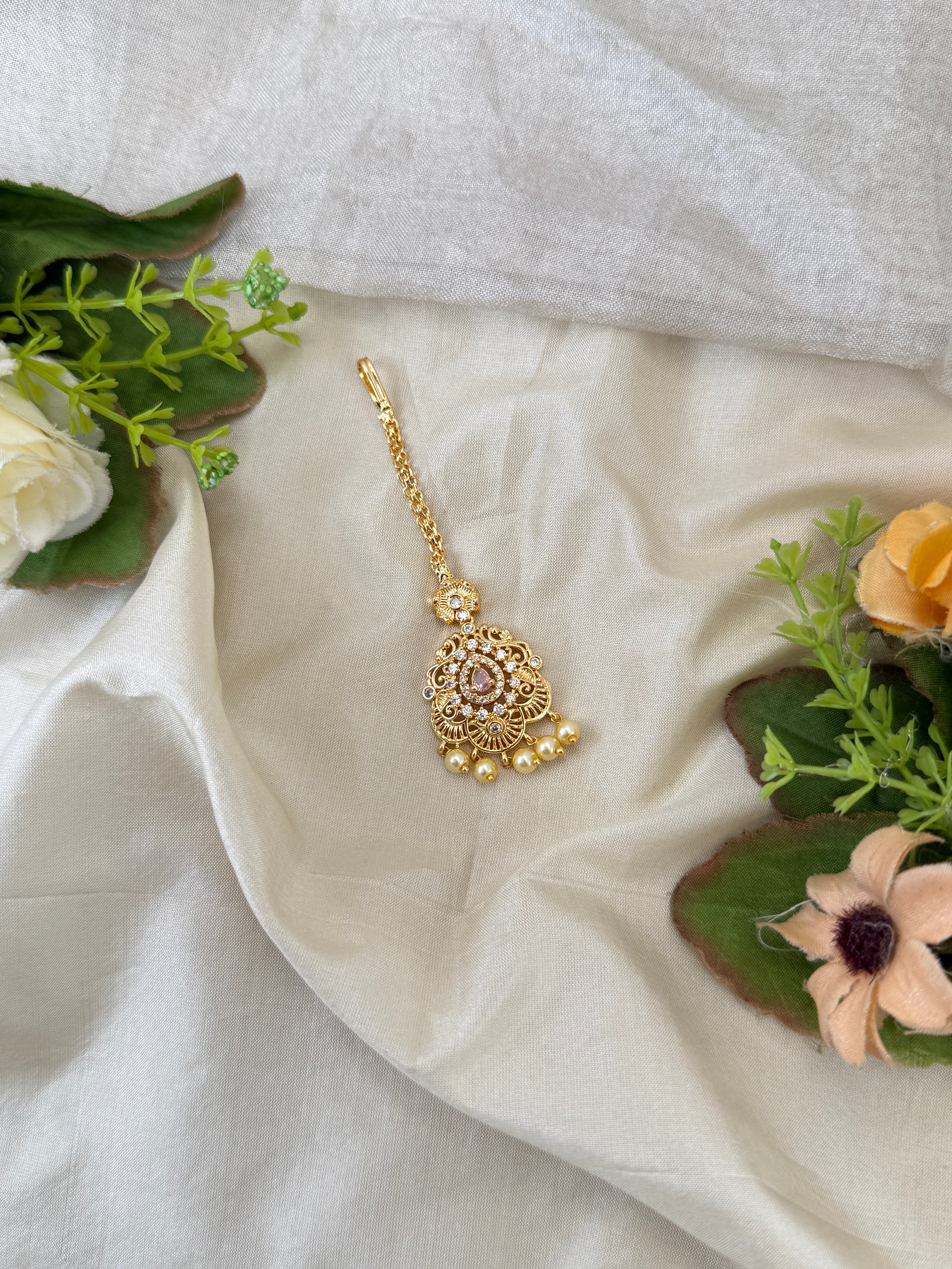 Traditional Gold Jadebille – South Indian Bridal Hair Accessory, jadebille, hair choti