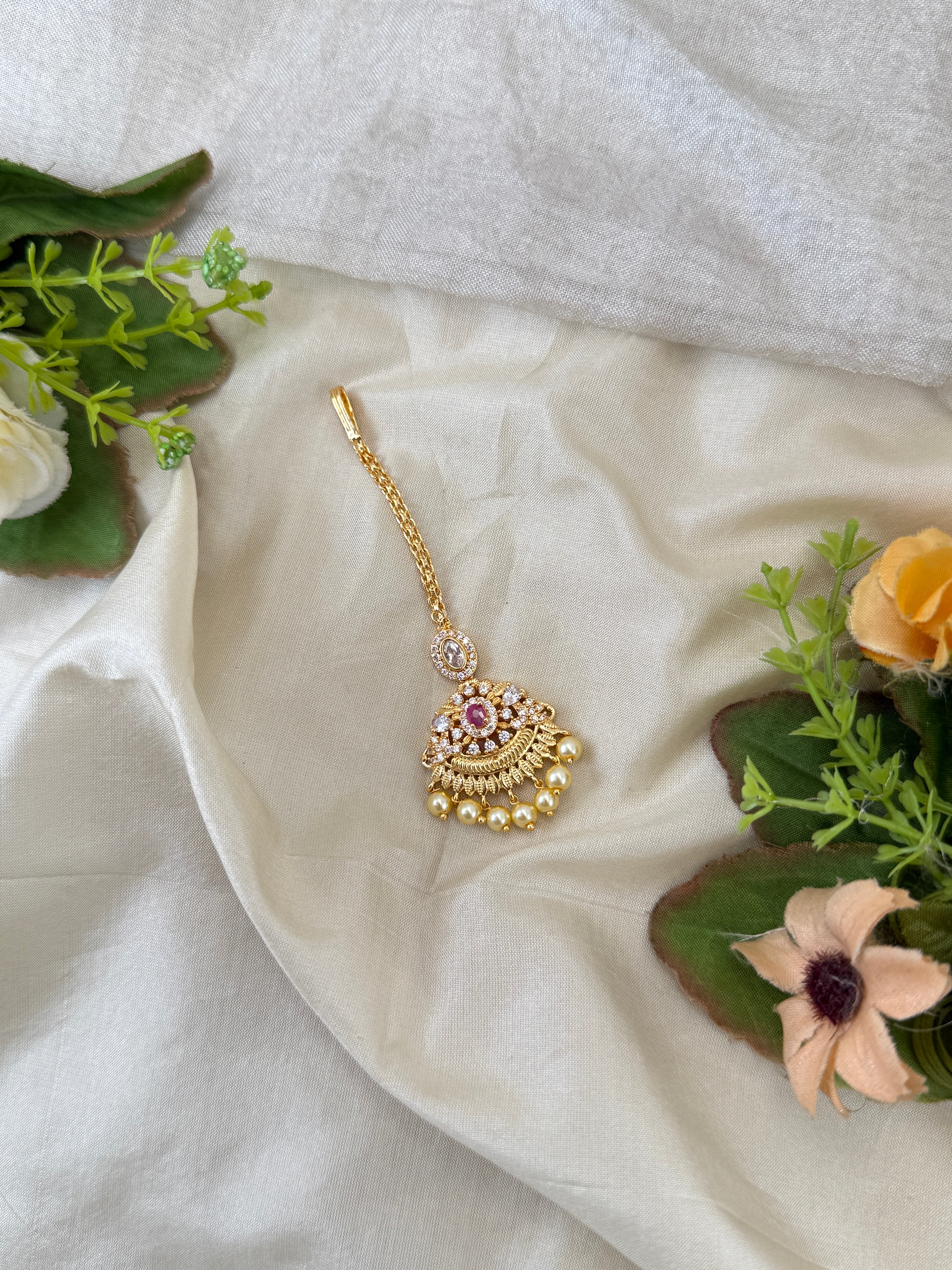 Traditional Gold Jadebille – South Indian Bridal Hair Accessory, jadebille, hair choti