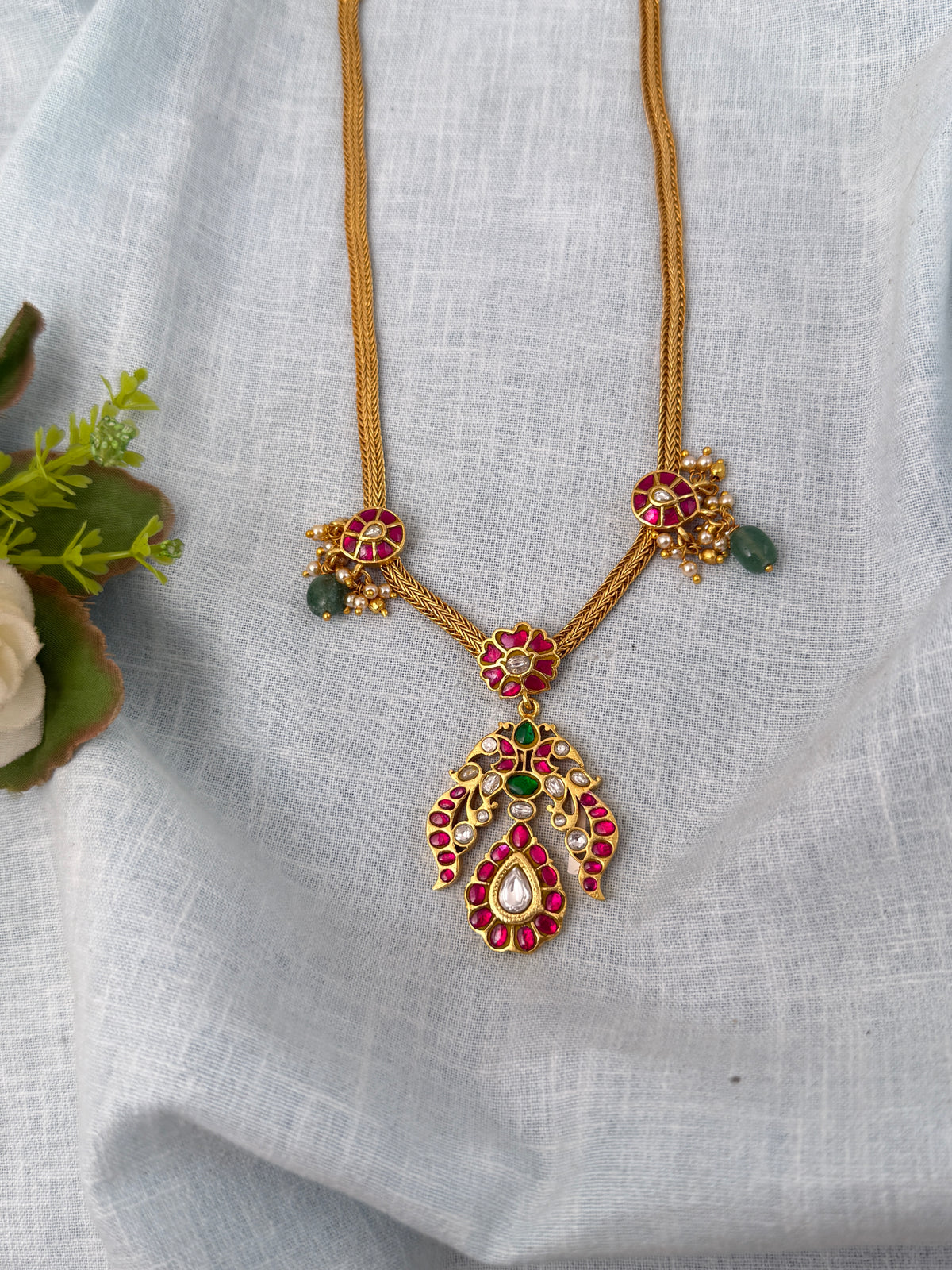 Jadau Kundan Designer Necklace Premium | N0851