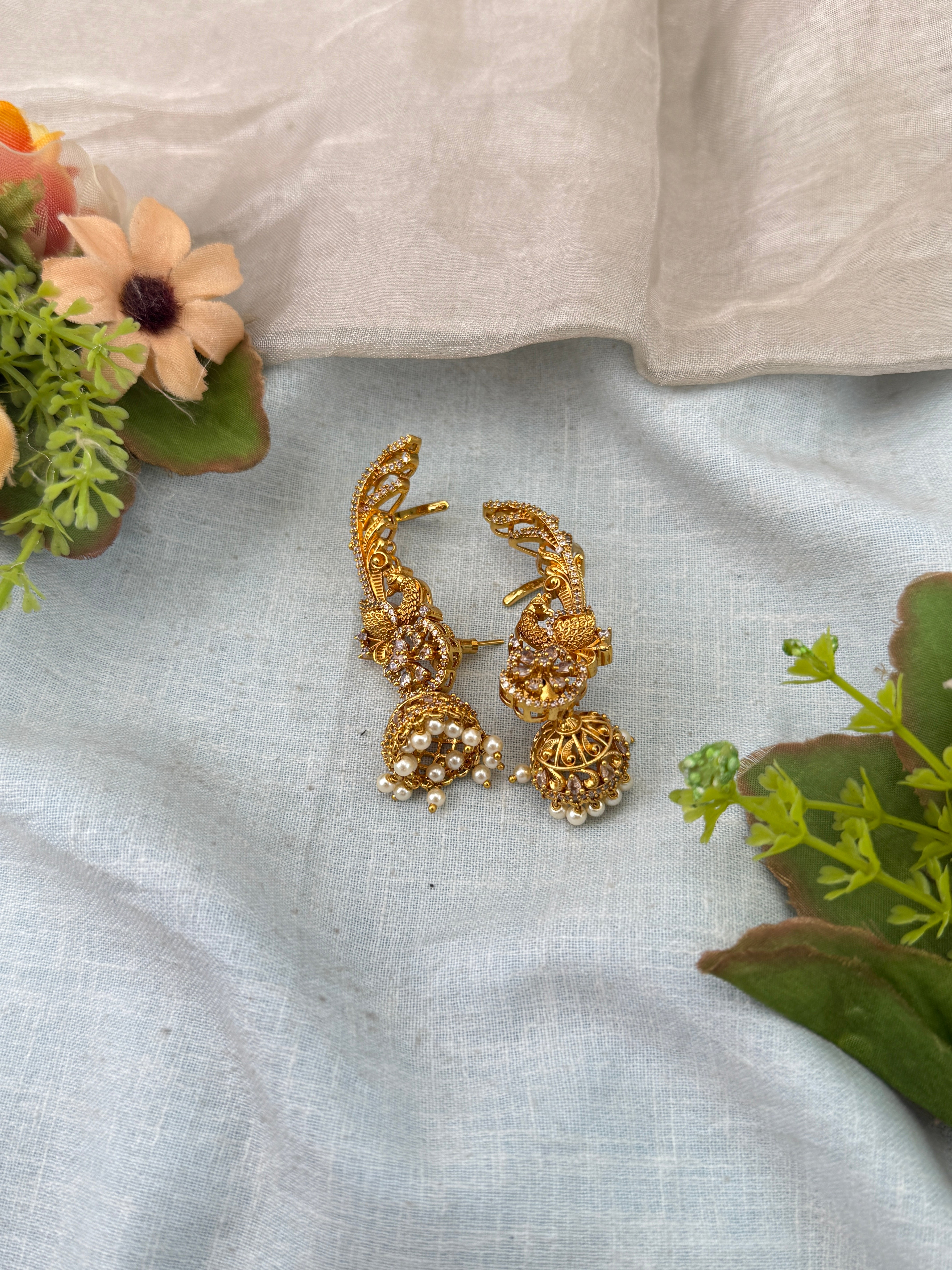 Traditional Gold Jadebille – South Indian Bridal Hair Accessory, jadebille, hair choti