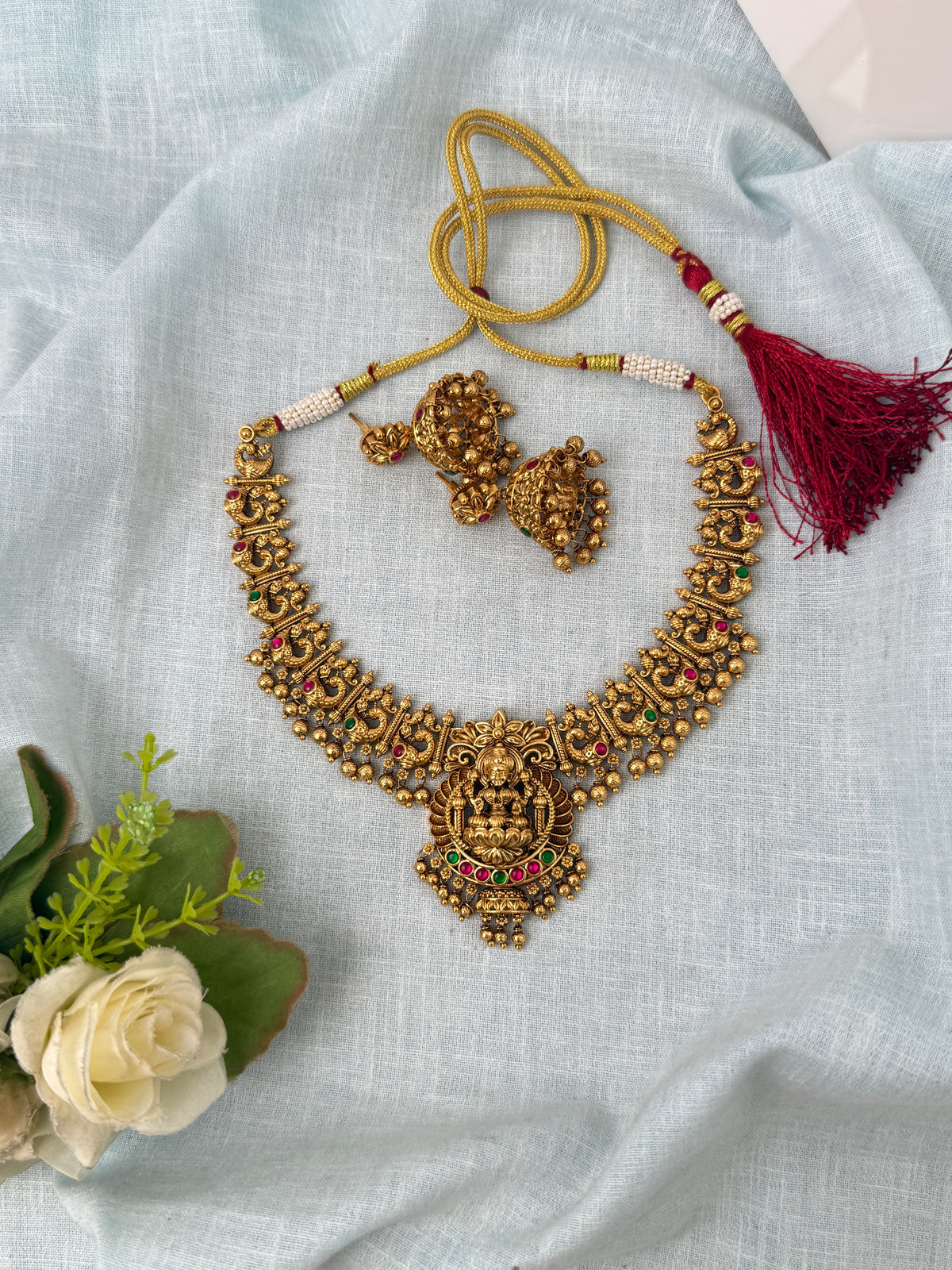 Antique temple necklace for women