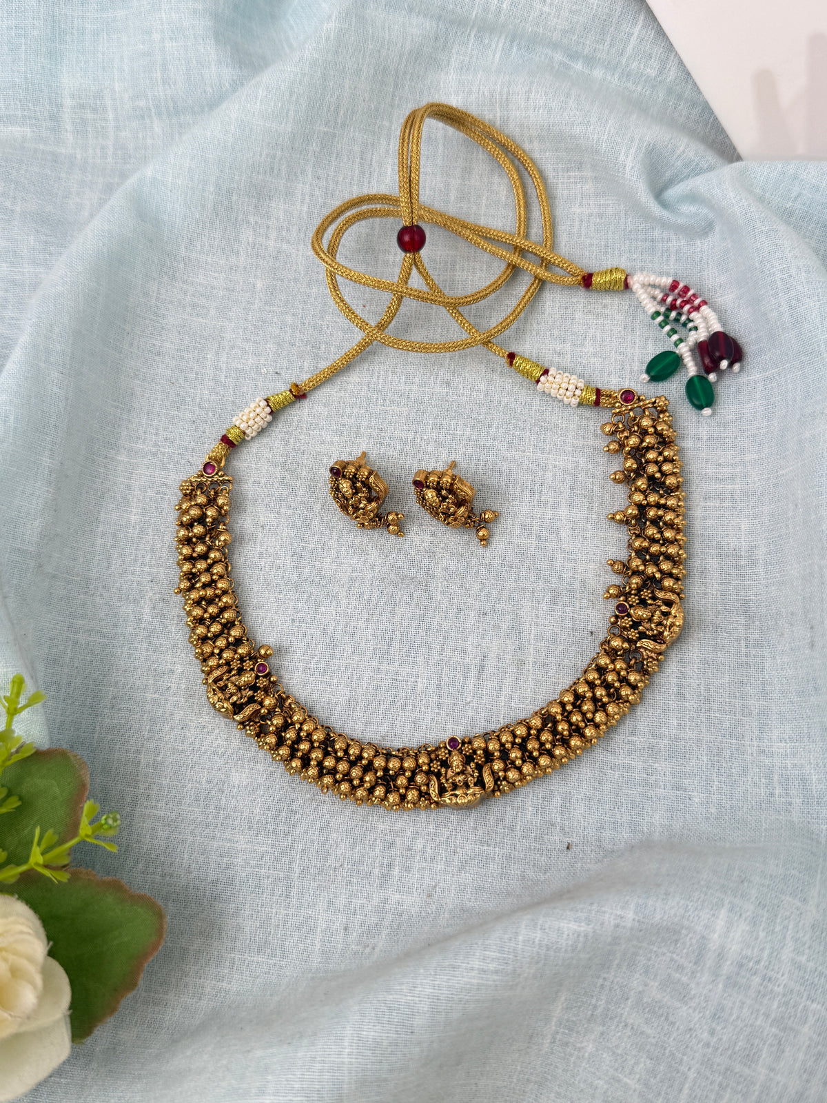 Antique temple necklace for women