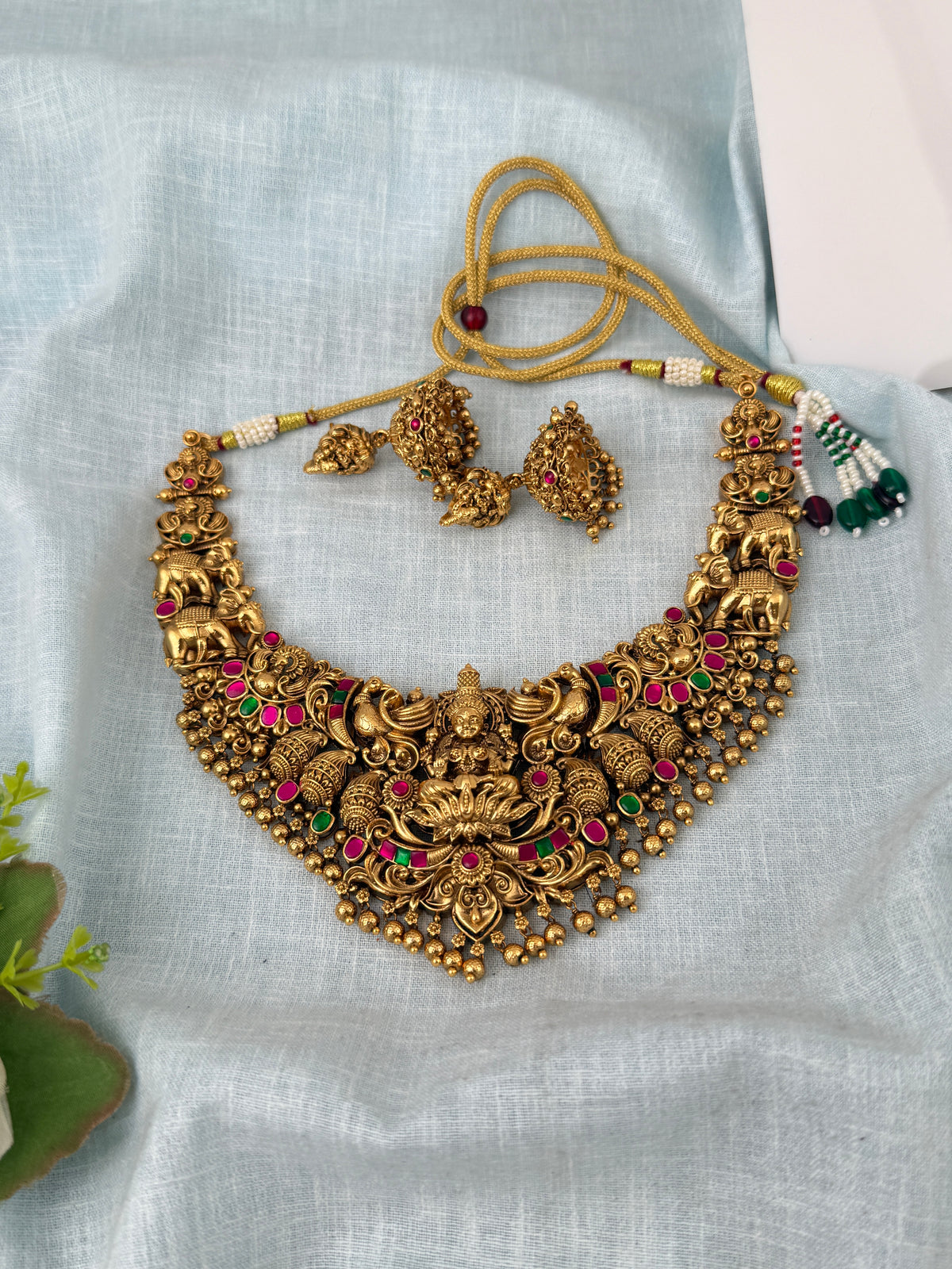 Antique temple necklace for women