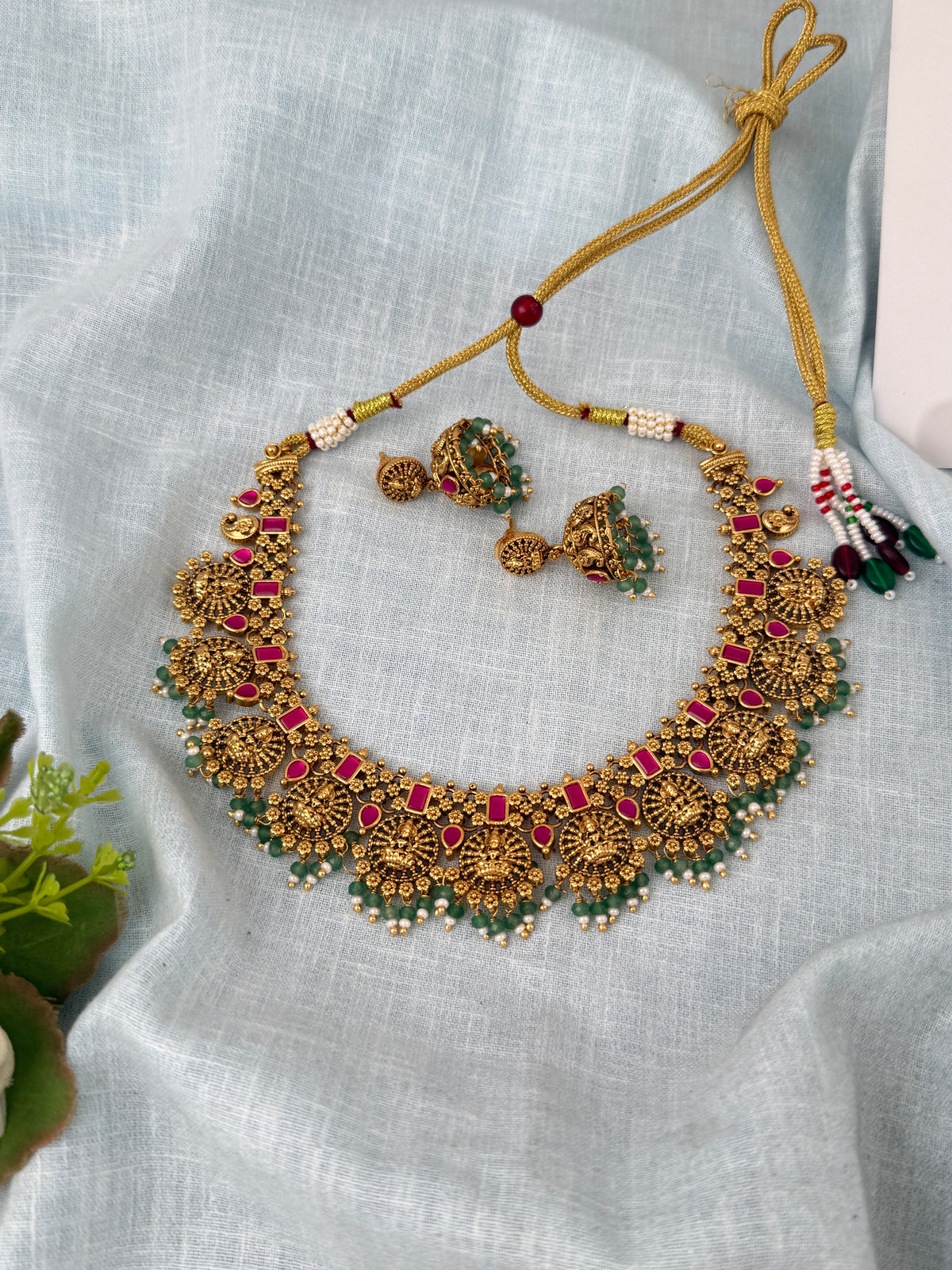 Antique temple necklace for women
