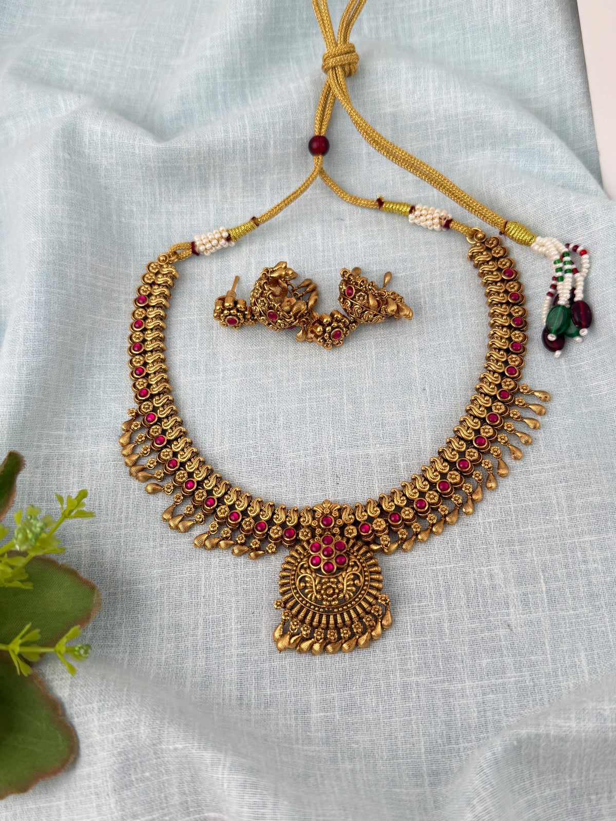 Antique Desighner Necklace Premium Short Set | N1125