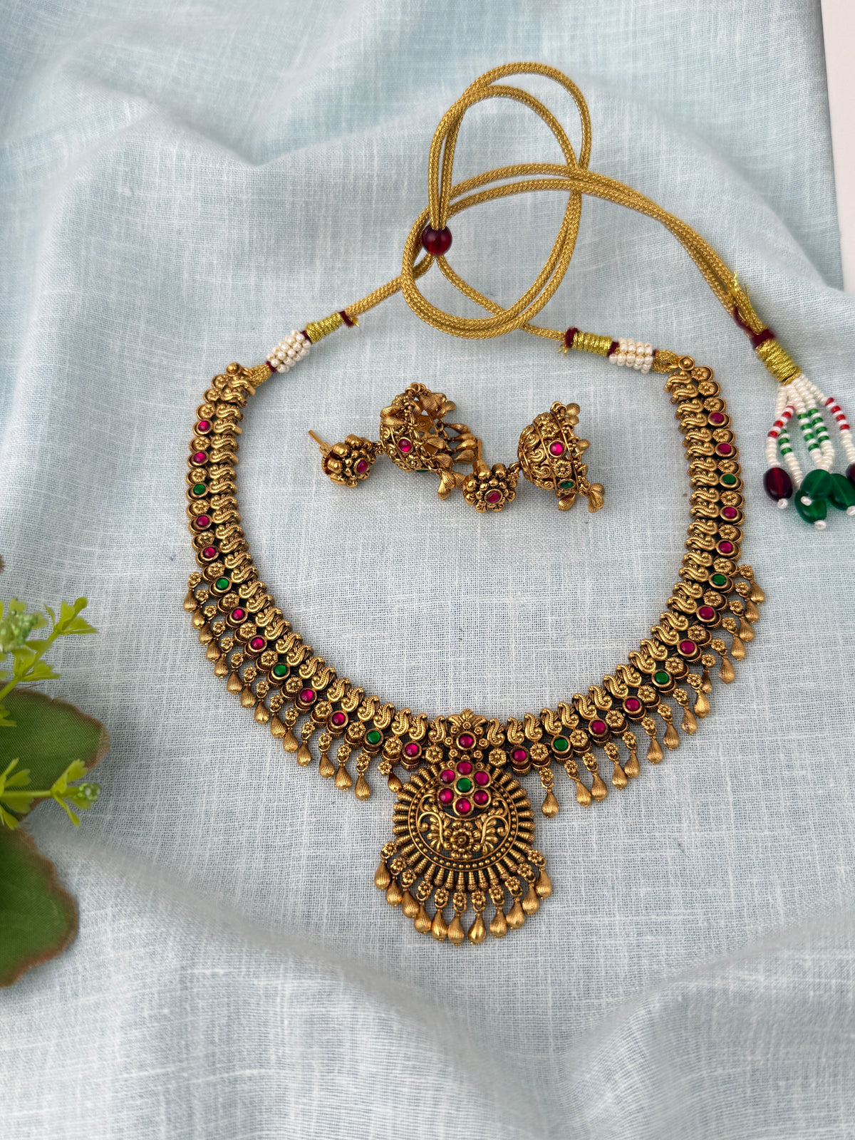 Antique Desighner Necklace Premium Short Set | N1126