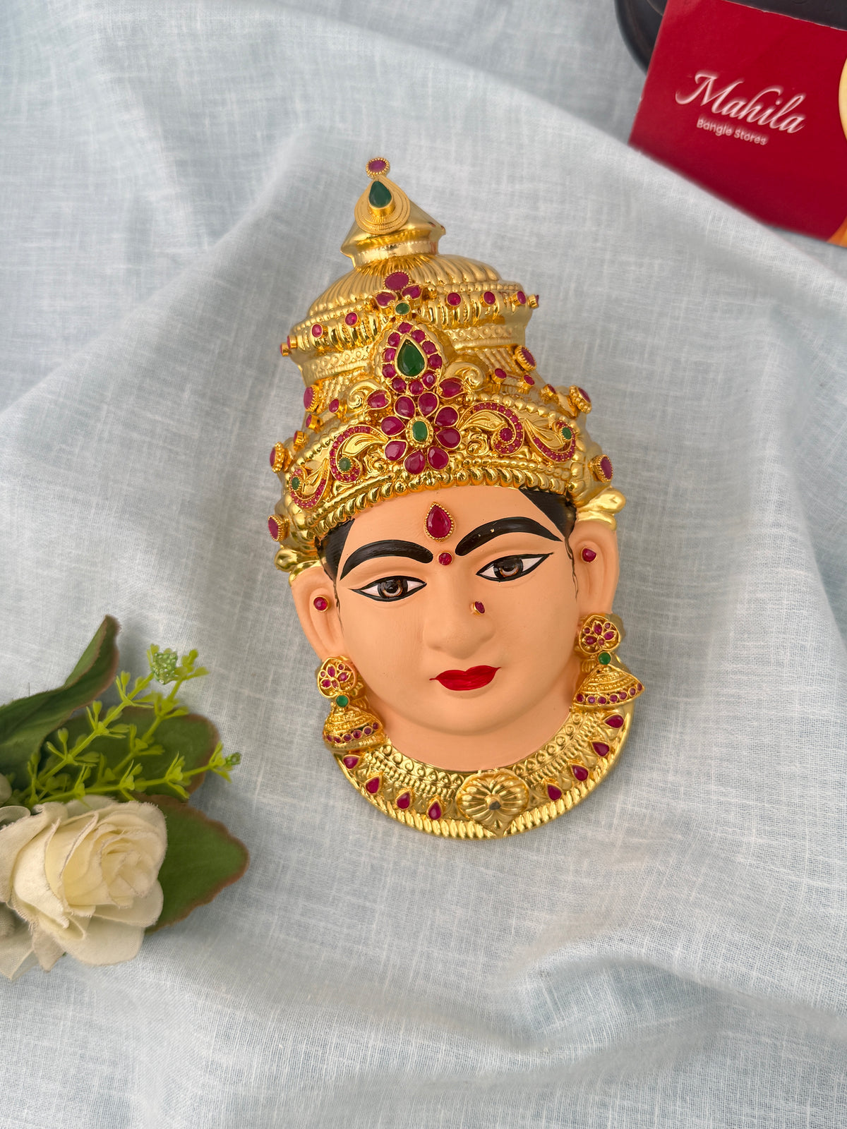 Lakshmi Devi Idol Pure Brass 6 Inches 005