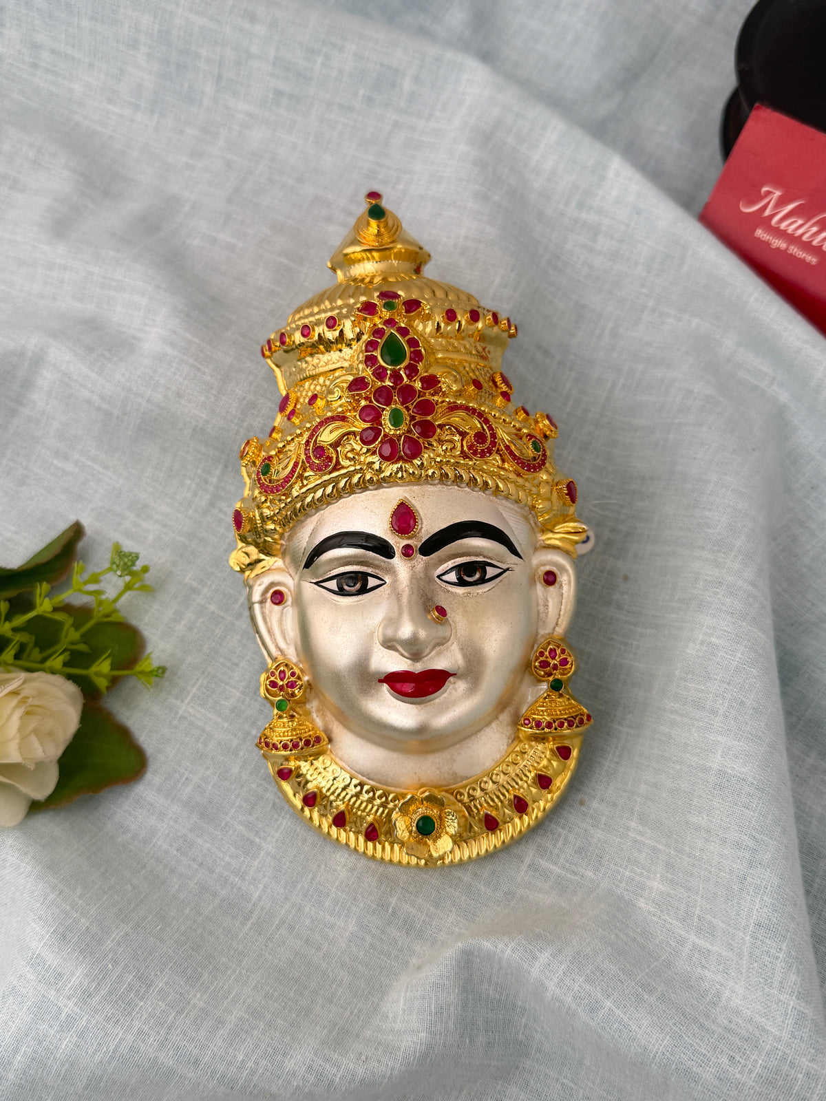 Lakshmi Devi Idol Pure Brass 6 Inches 012