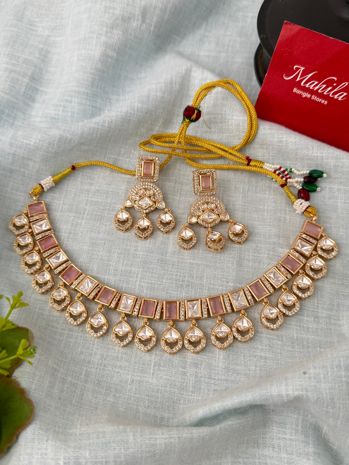 Kundan Designer Necklace Premium Short Set | N0818