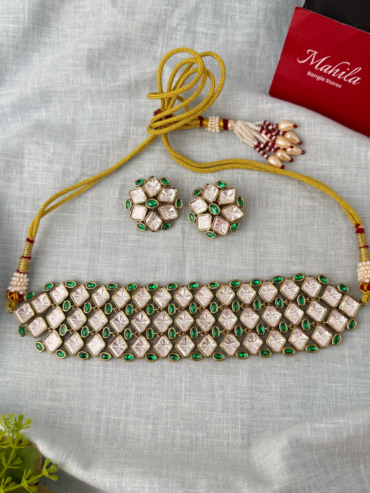 Kundan Designer Necklace Choker Set | N1140