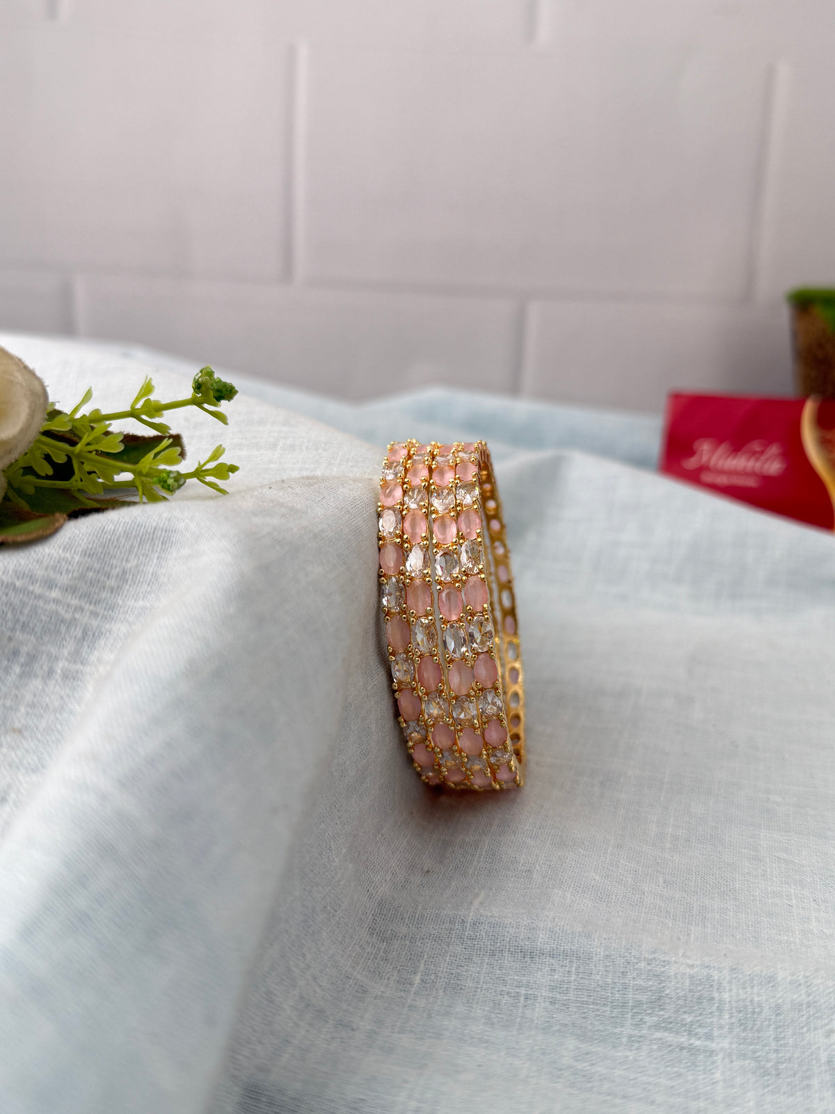 Antique temple style bridal bangles for women by Mahila